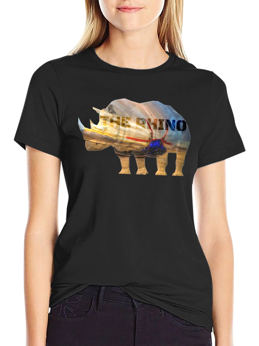 The Rhino Graphic Tee - Mens Black T-Shirt