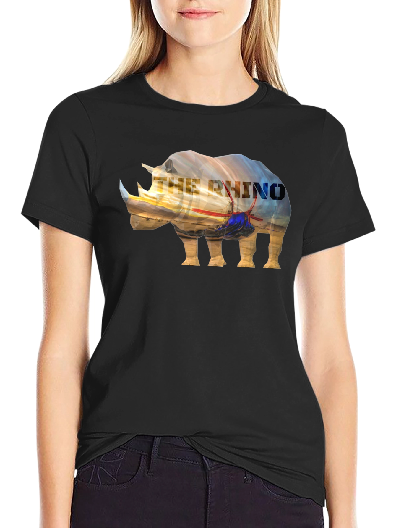 The Rhino Graphic Tee - Mens Black T-Shirt