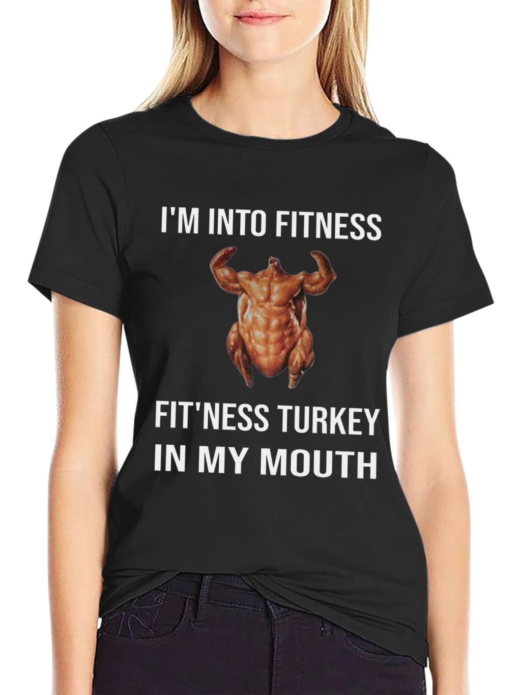 Fitness Turkey T-Shirt - Funny Thanksgiving Gym Tee