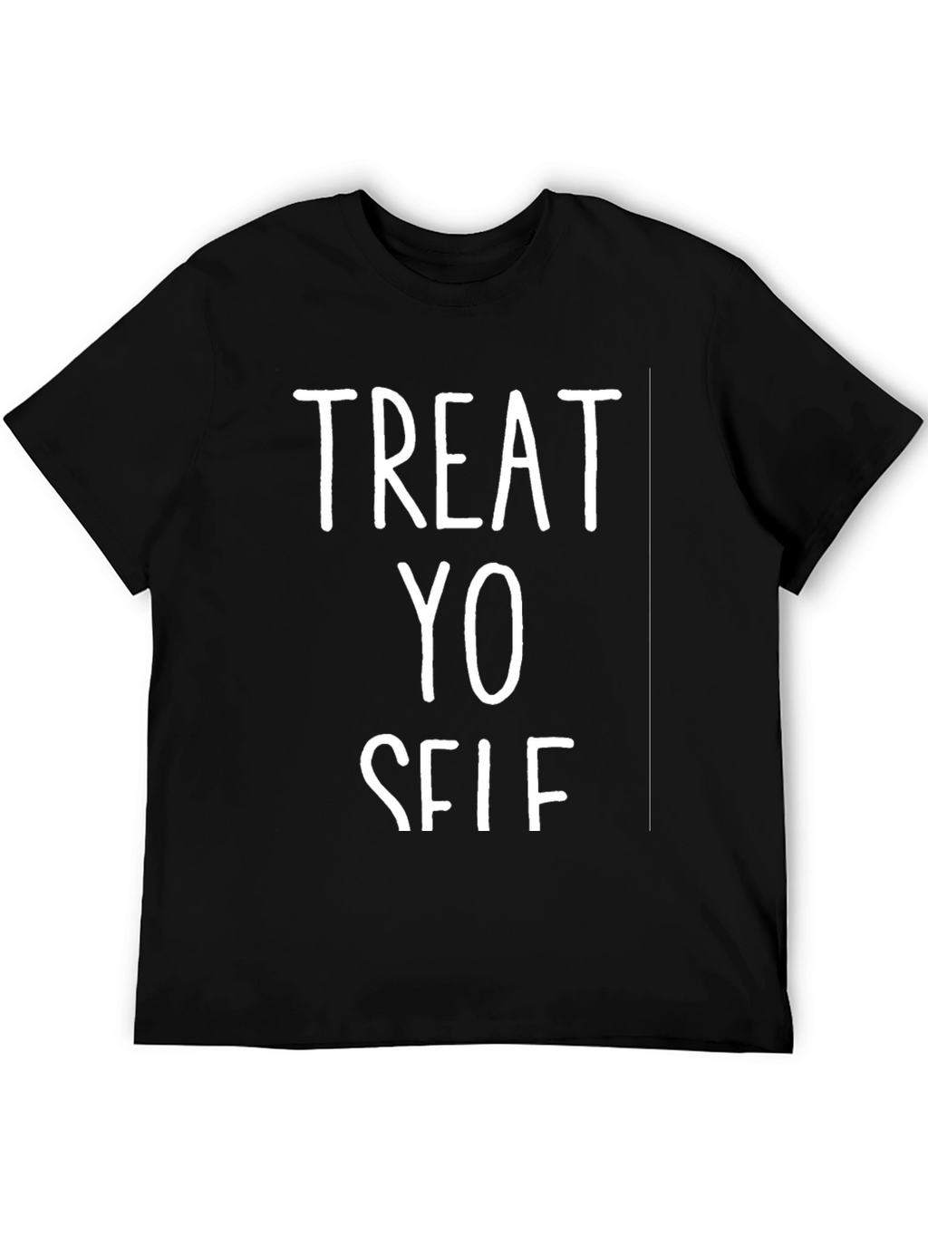 Treat Yo Self Black Graphic Tee