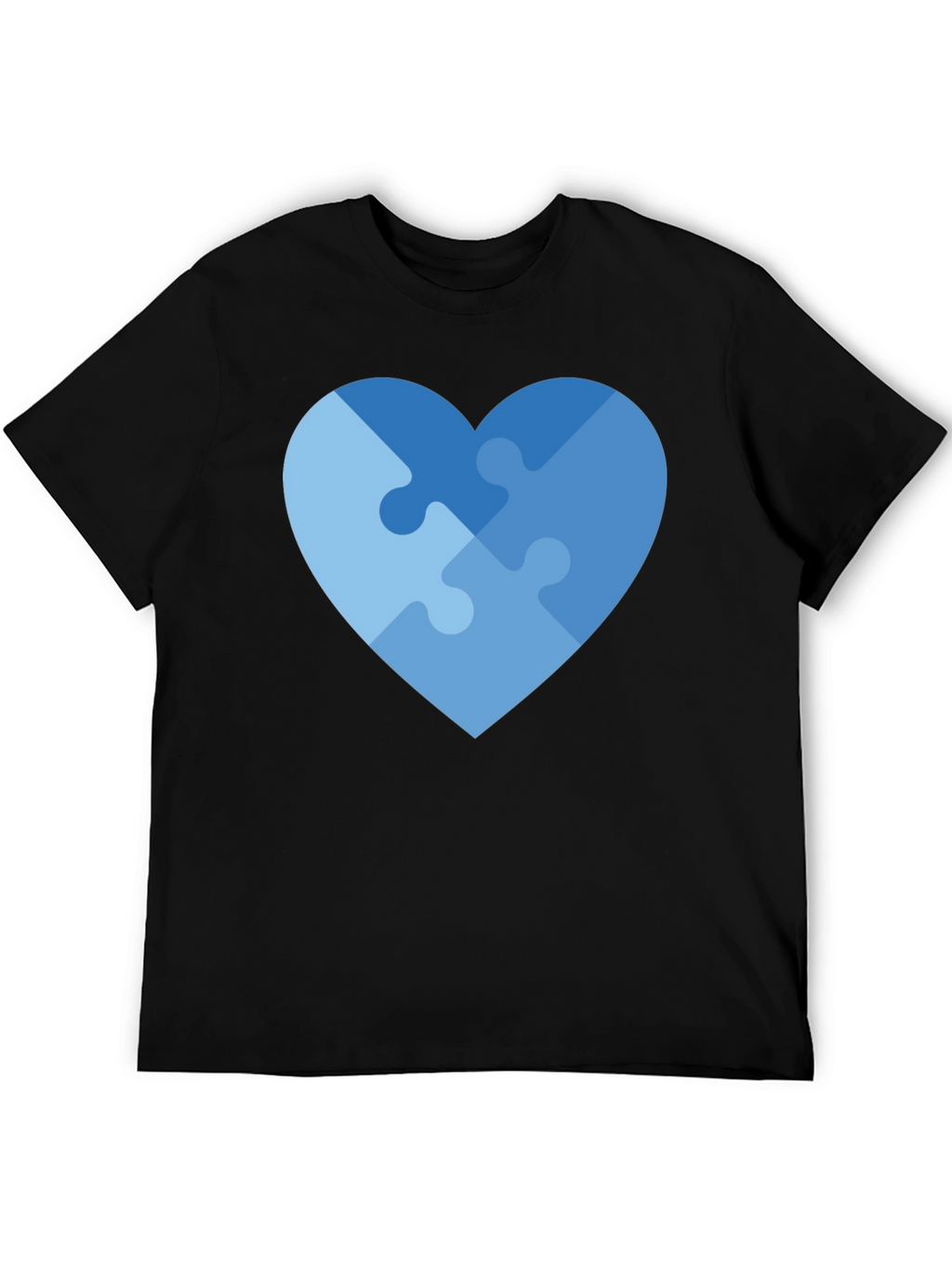 Heart Puzzle Piece Graphic T-Shirt - Autism Awareness