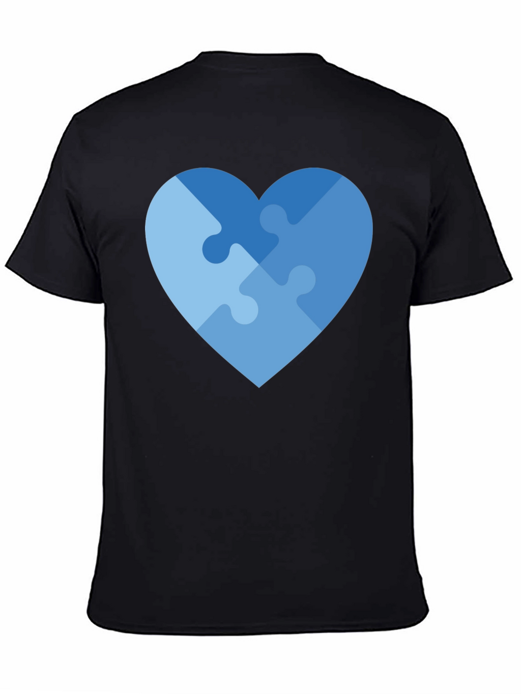 Heart Puzzle Piece Graphic T-Shirt - Autism Awareness