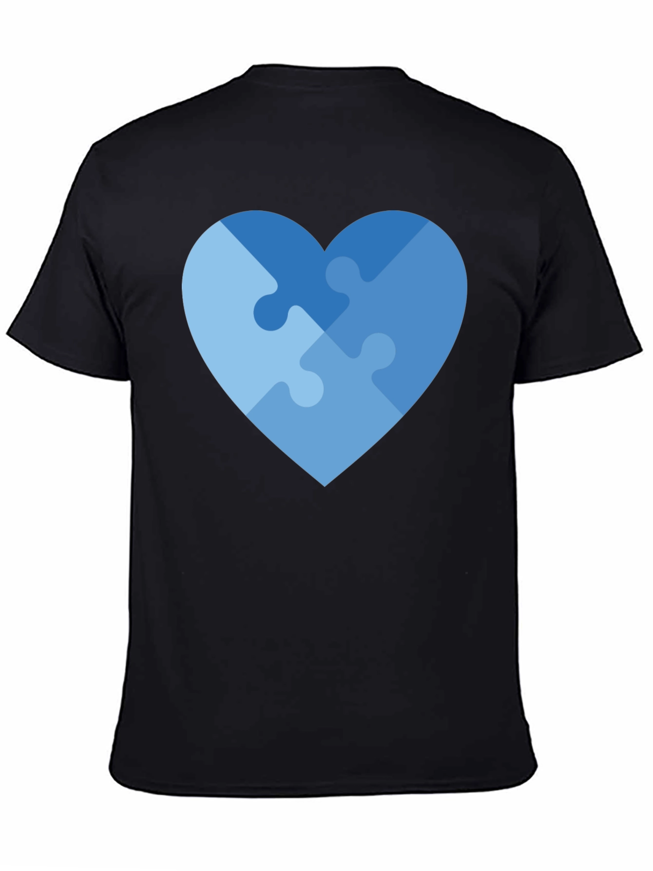 Heart Puzzle Piece Graphic T-Shirt - Autism Awareness