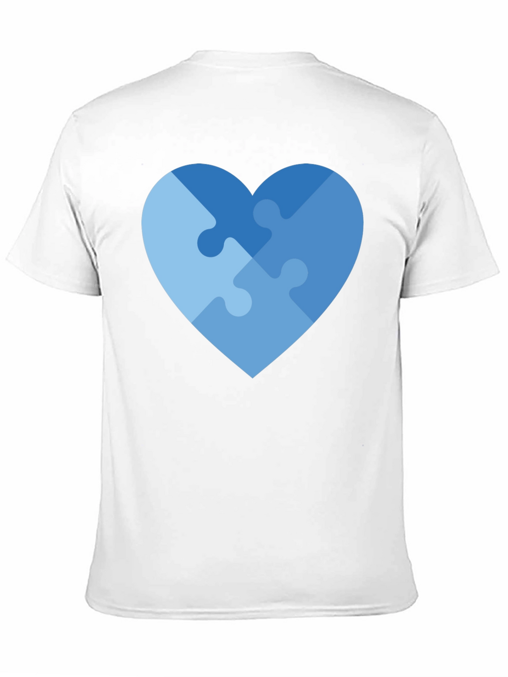 Heart Puzzle Piece Graphic T-Shirt - Autism Awareness