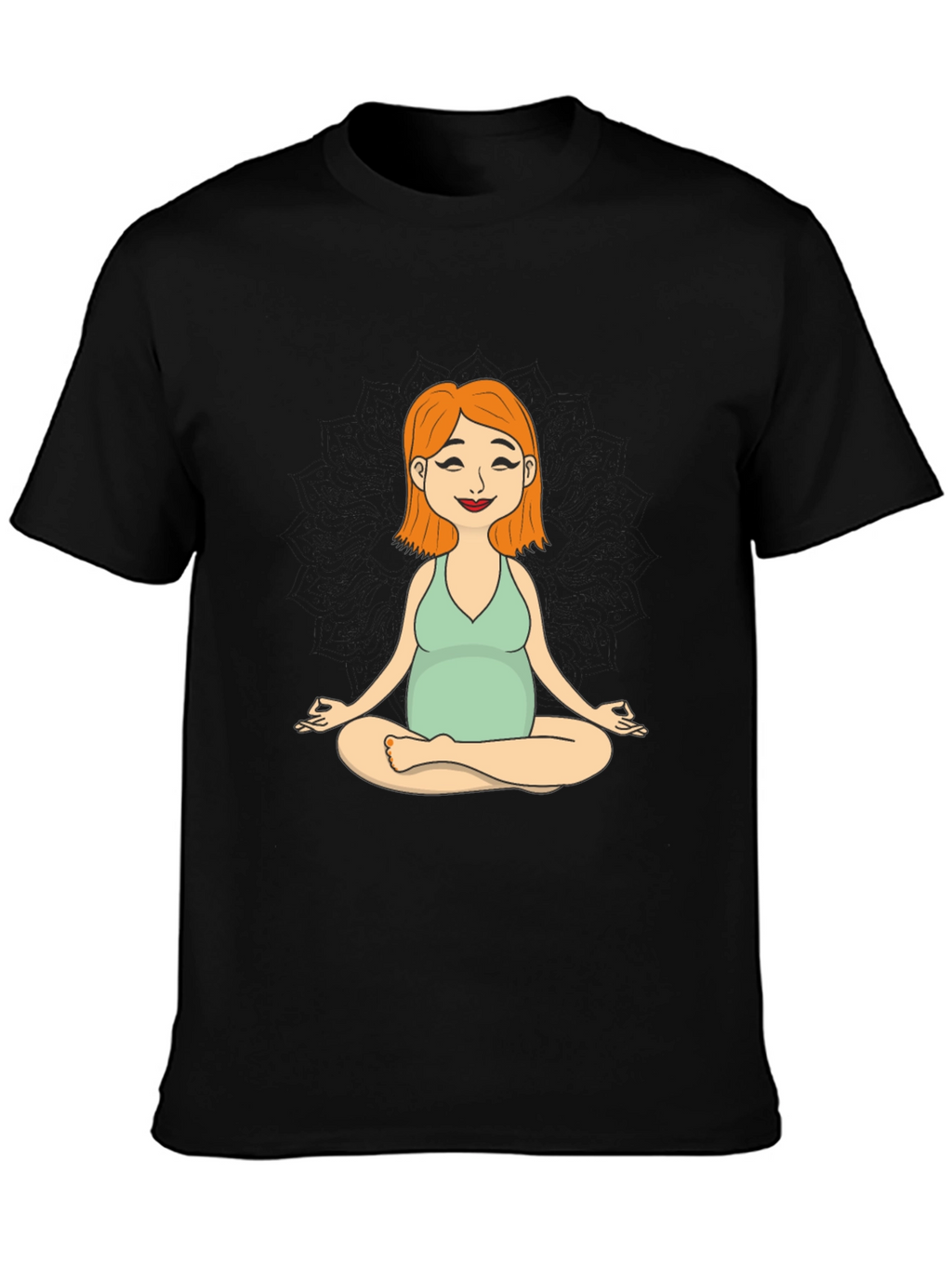 Maternity Yoga Meditation Tee - Soft Cotton Comfort