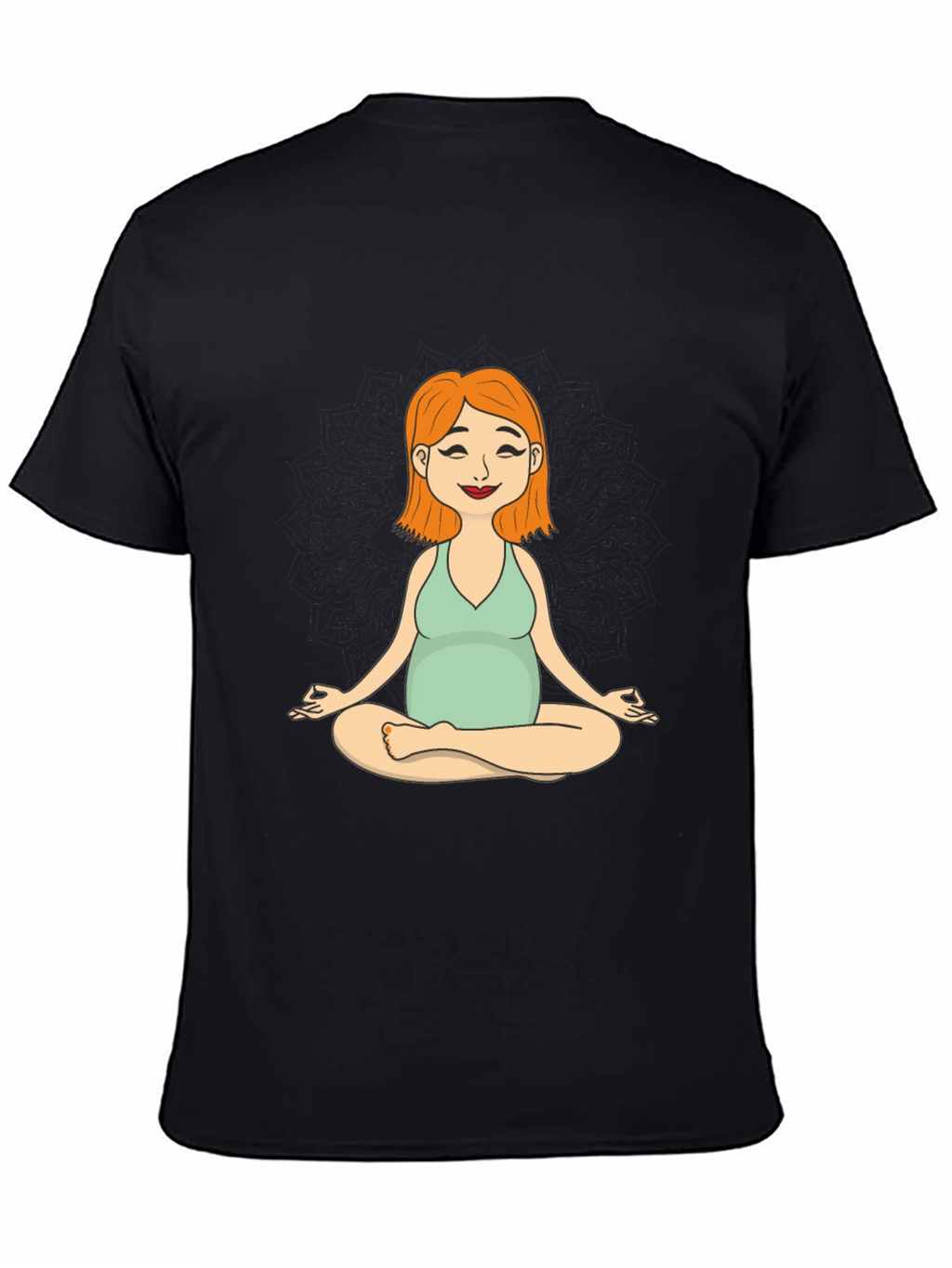 Maternity Yoga Meditation Tee - Soft Cotton Comfort