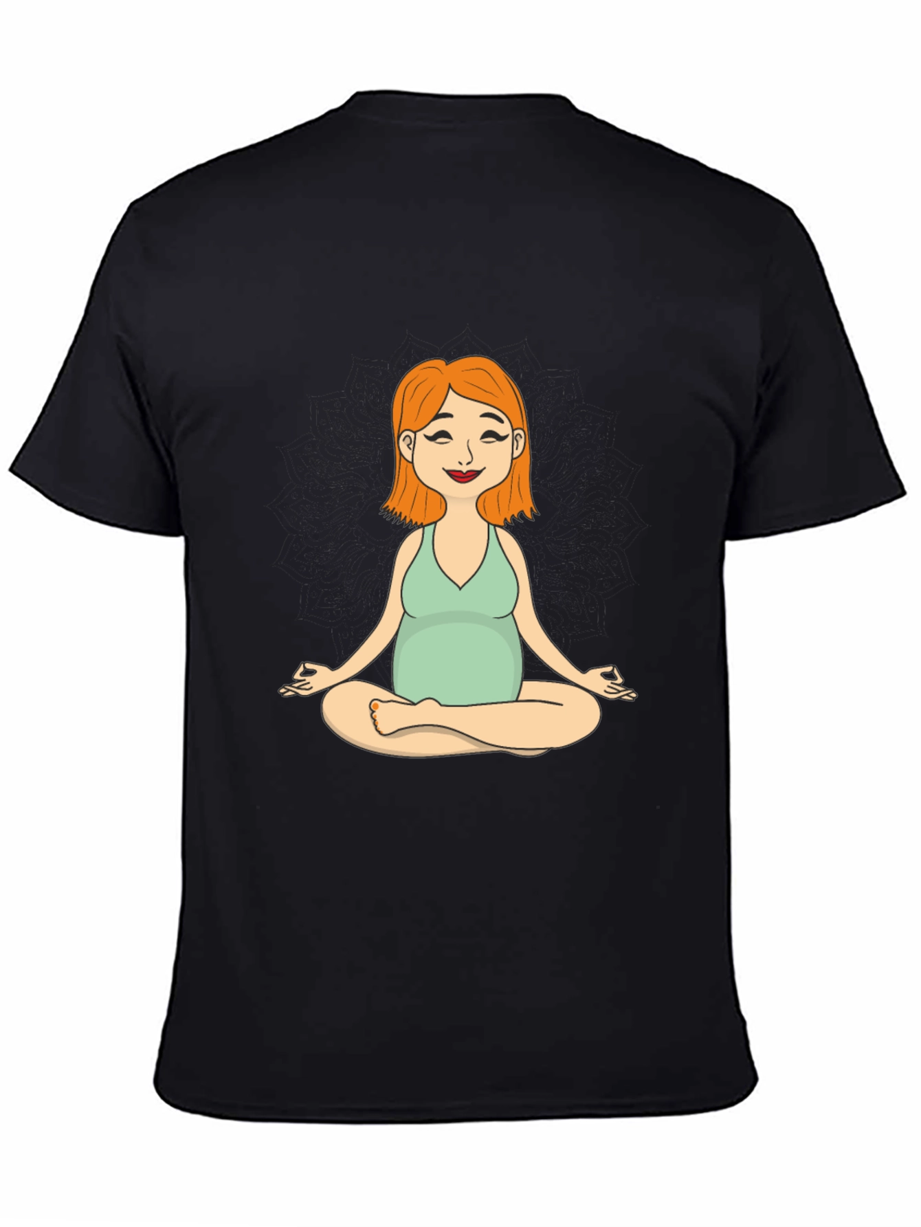 Maternity Yoga Meditation Tee - Soft Cotton Comfort