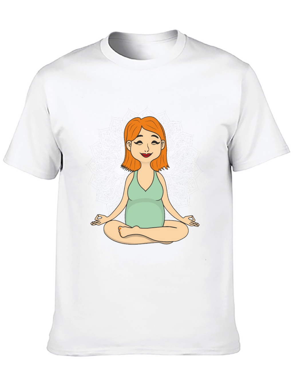 Maternity Yoga Meditation Tee - Soft Cotton Comfort