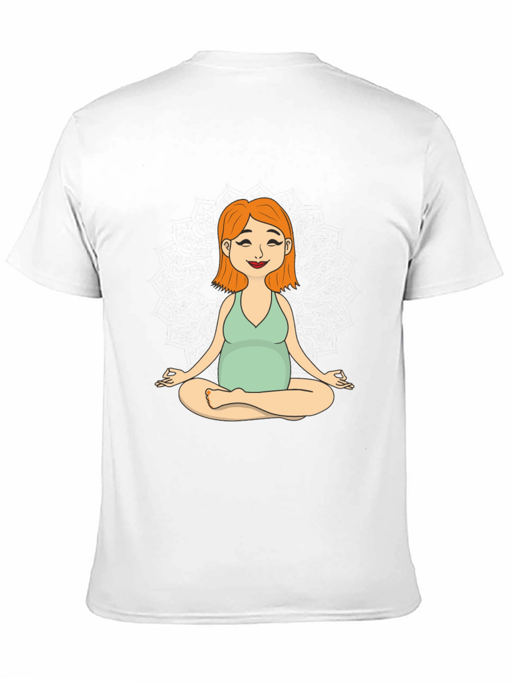 Maternity Yoga Meditation Tee - Soft Cotton Comfort