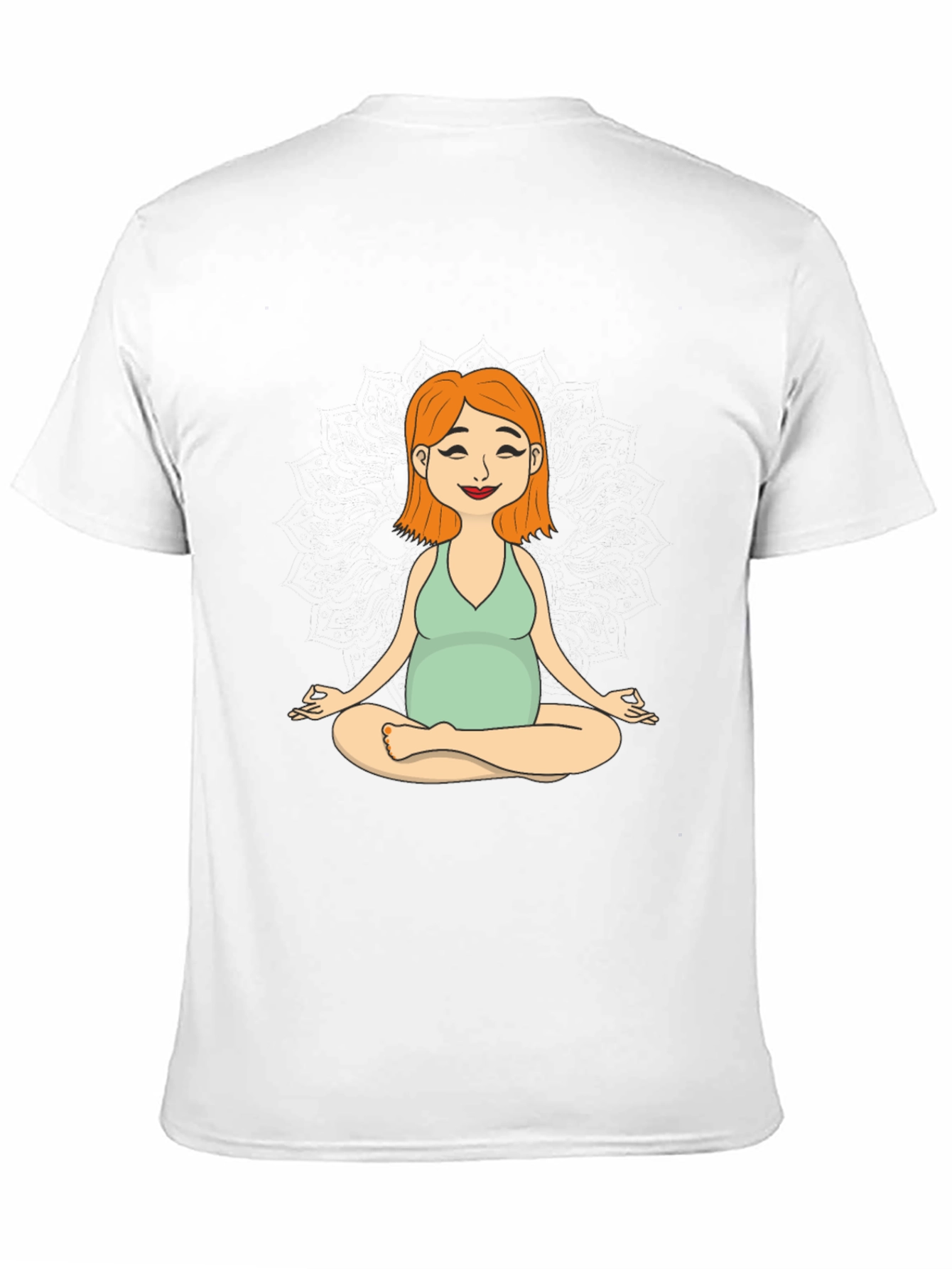 Maternity Yoga Meditation Tee - Soft Cotton Comfort
