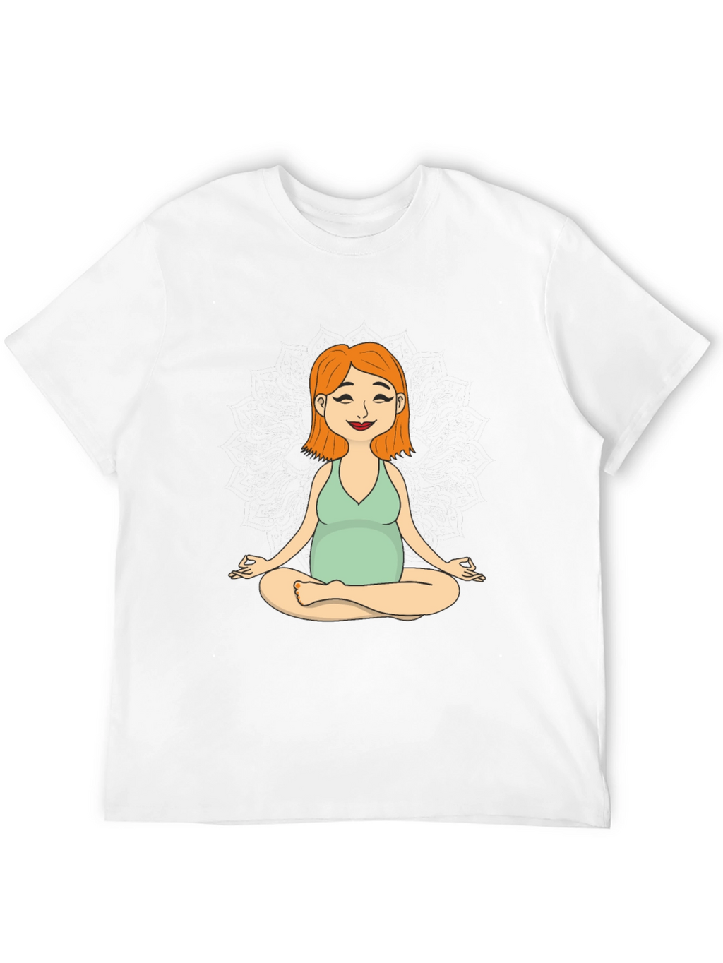Maternity Yoga Meditation Tee - Soft Cotton Comfort