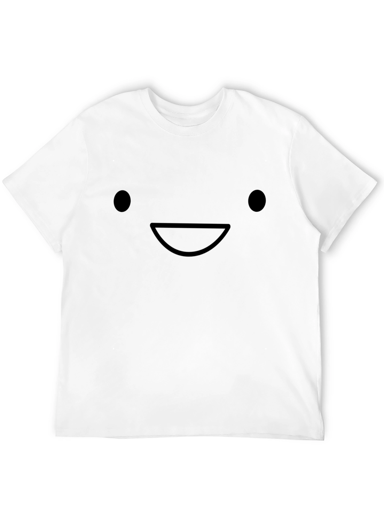 Smiley Face Graphic Black T-Shirt