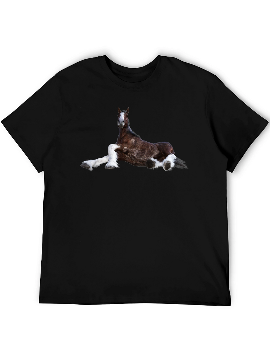 Horse Graphic T-Shirt Black