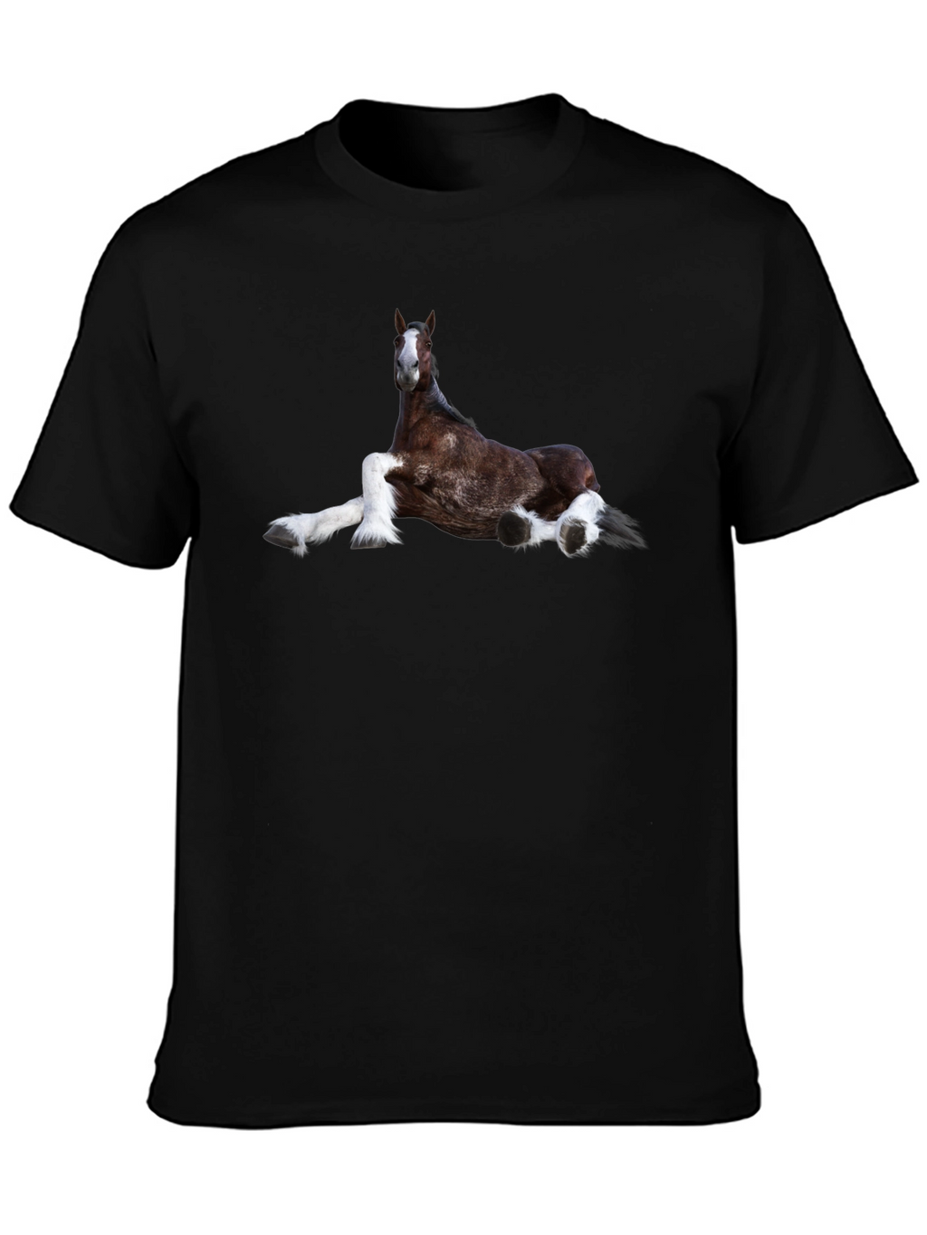 Horse Graphic T-Shirt Black