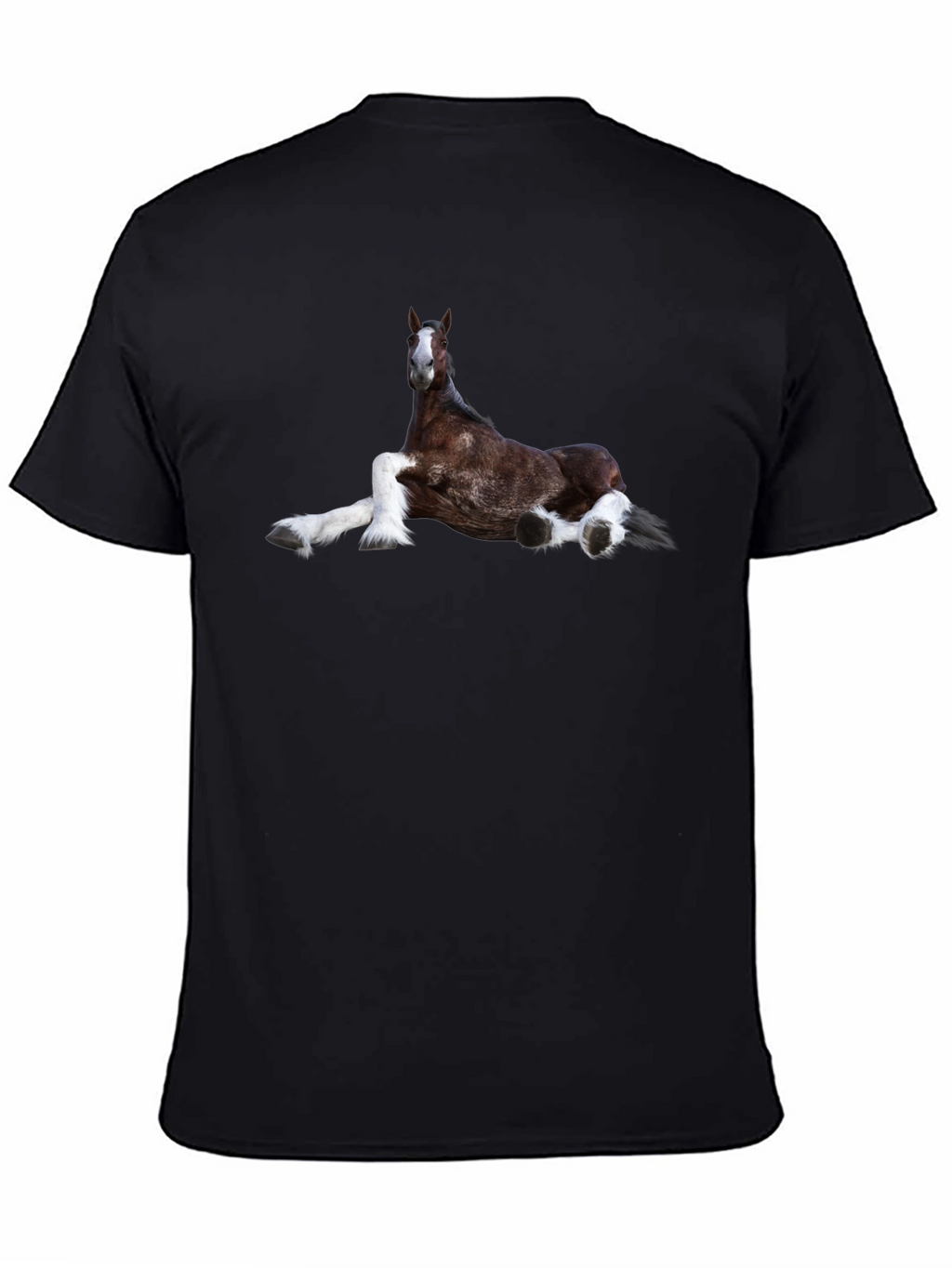 Horse Graphic T-Shirt Black