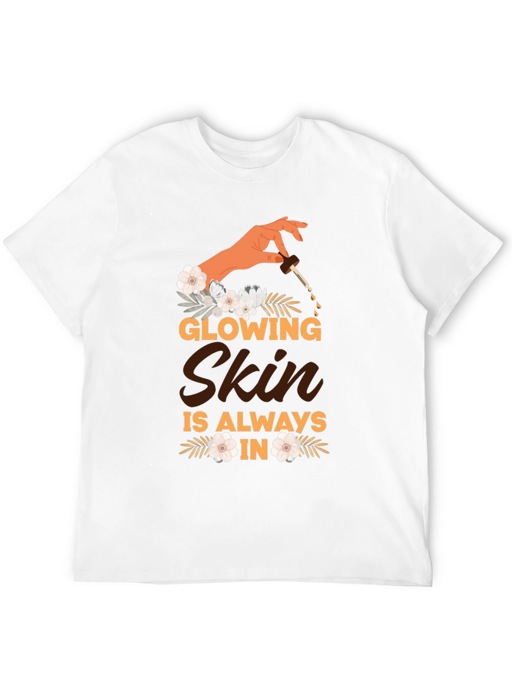 Glowing Skin Graphic Tee - Unisex Black T-Shirt