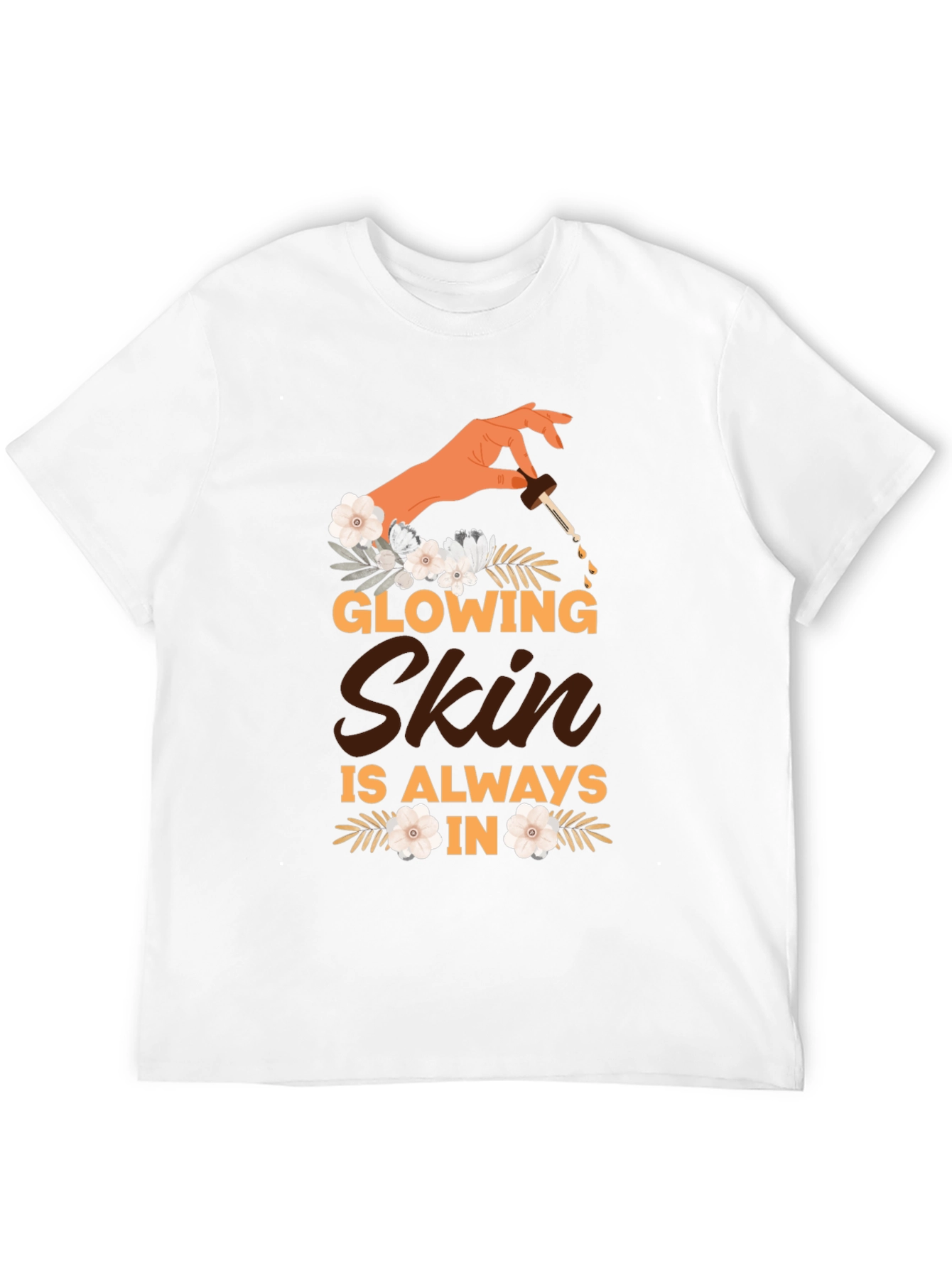 Glowing Skin Graphic Tee - Unisex Black T-Shirt