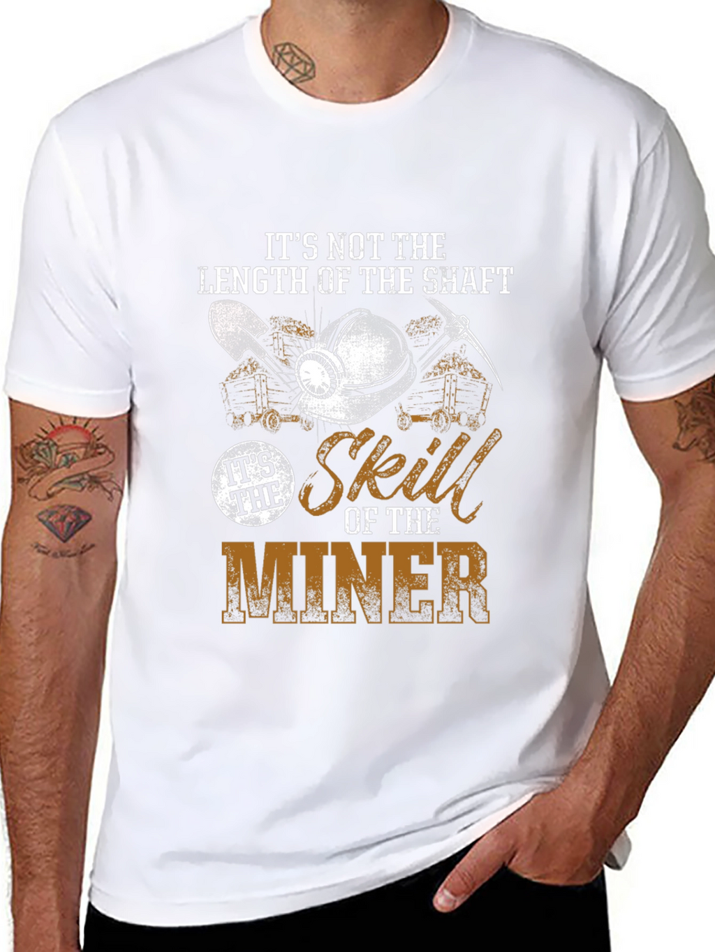 Miner Skill Graphic T-Shirt - Length of the Shaft