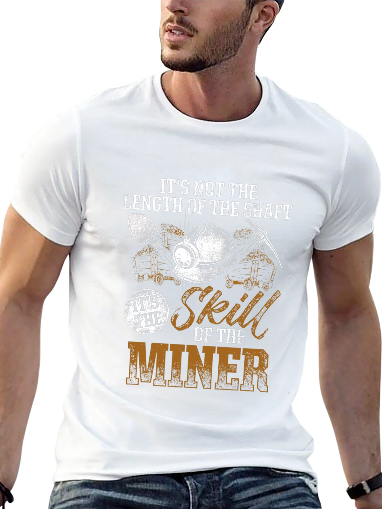 Miner Skill Graphic T-Shirt - Length of the Shaft