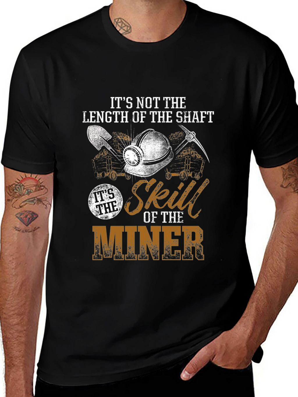 Miner Skill Graphic T-Shirt - Length of the Shaft