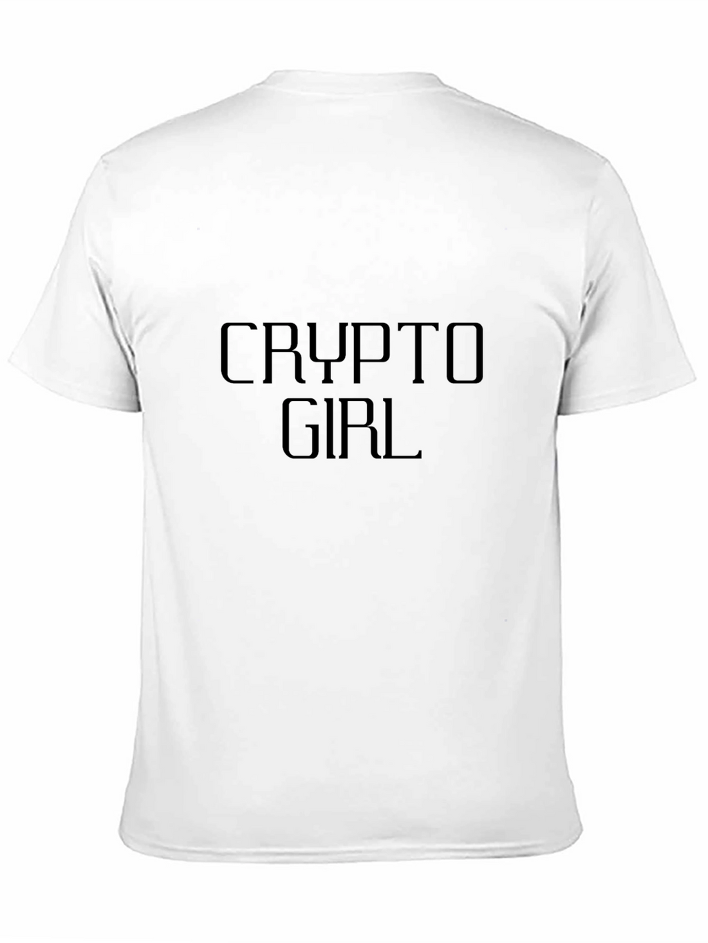 Crypto Girl T-Shirt - Modern Black Tee