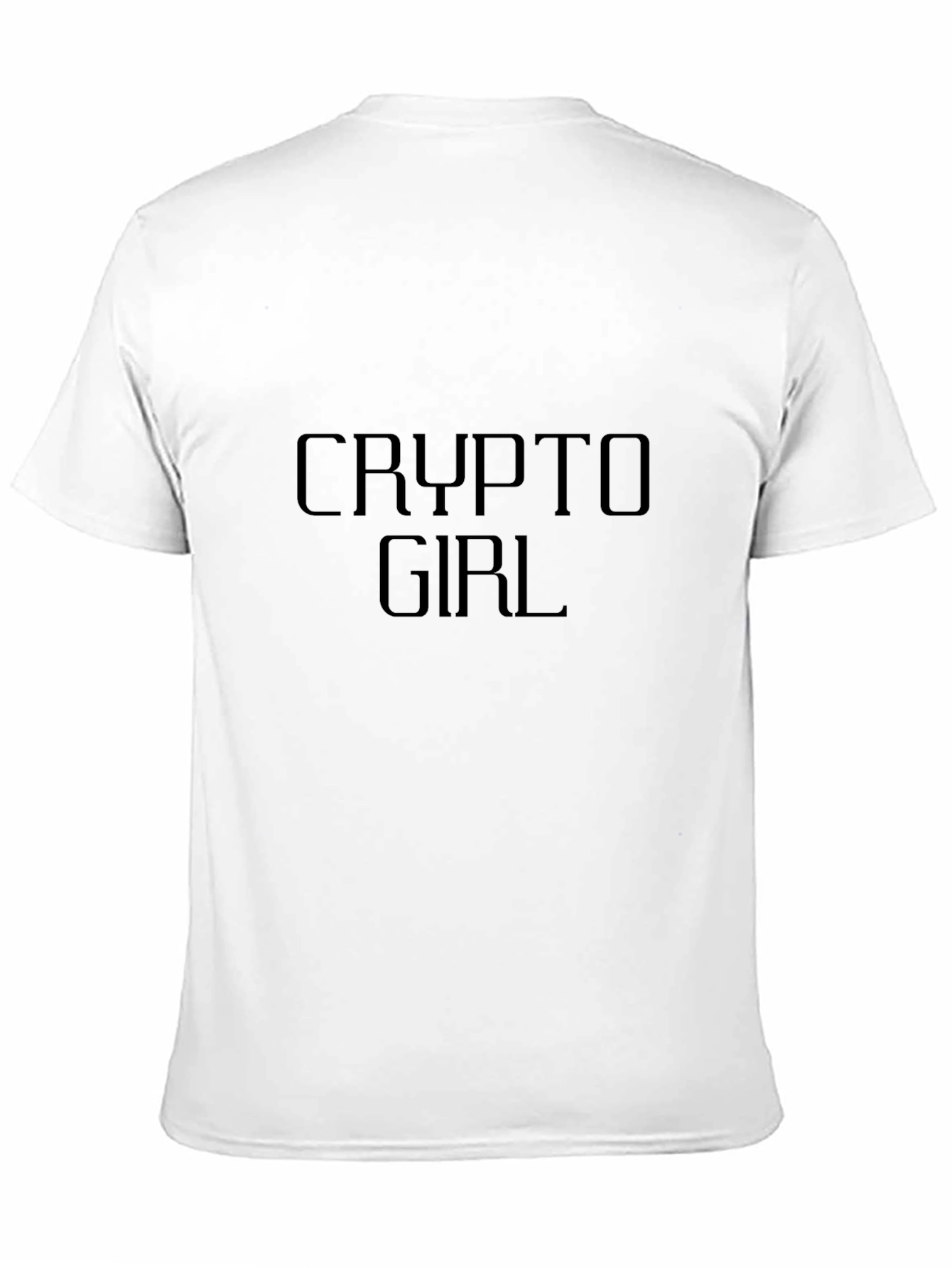 Crypto Girl T-Shirt - Modern Black Tee