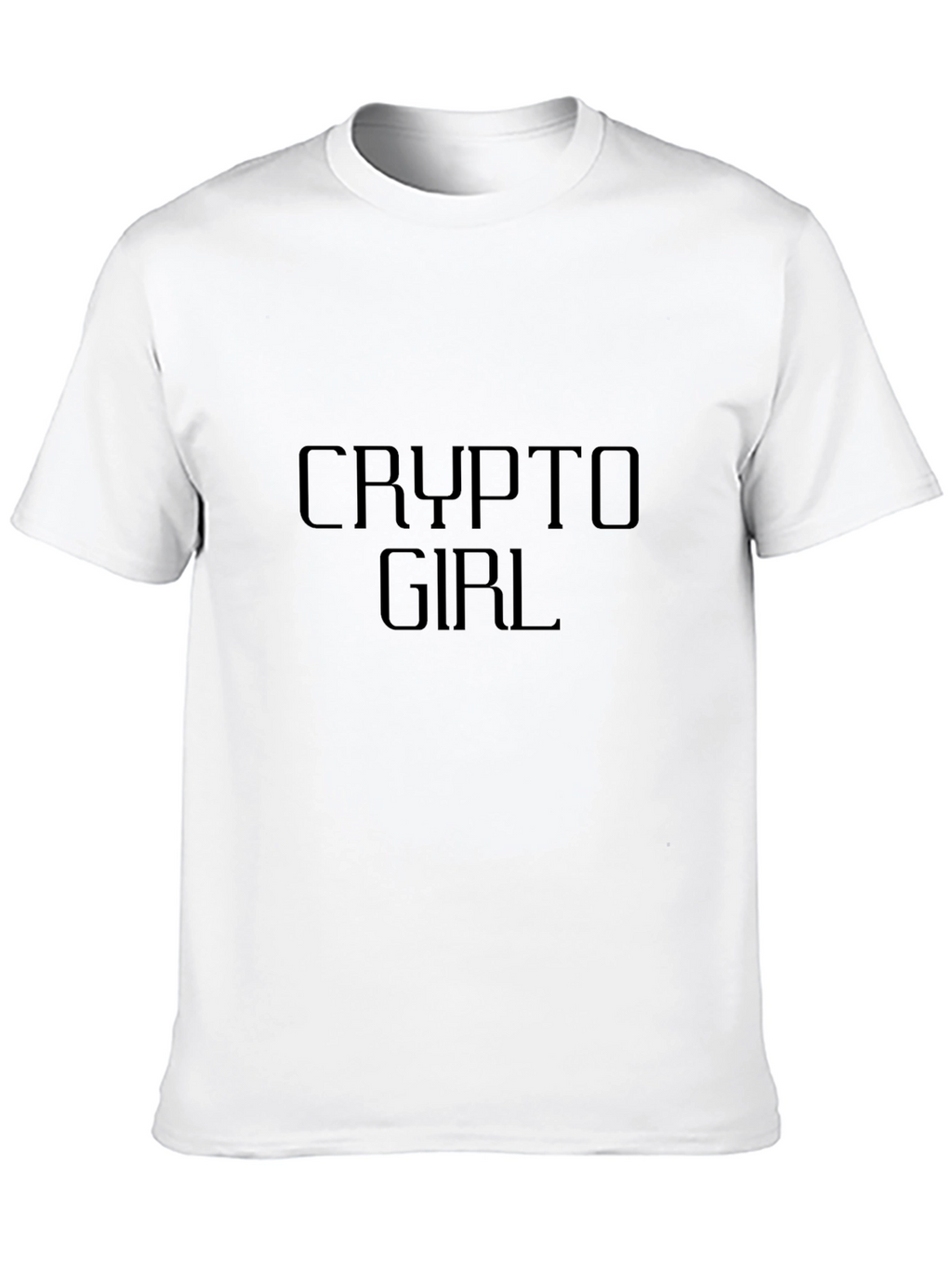 Crypto Girl T-Shirt - Modern Black Tee