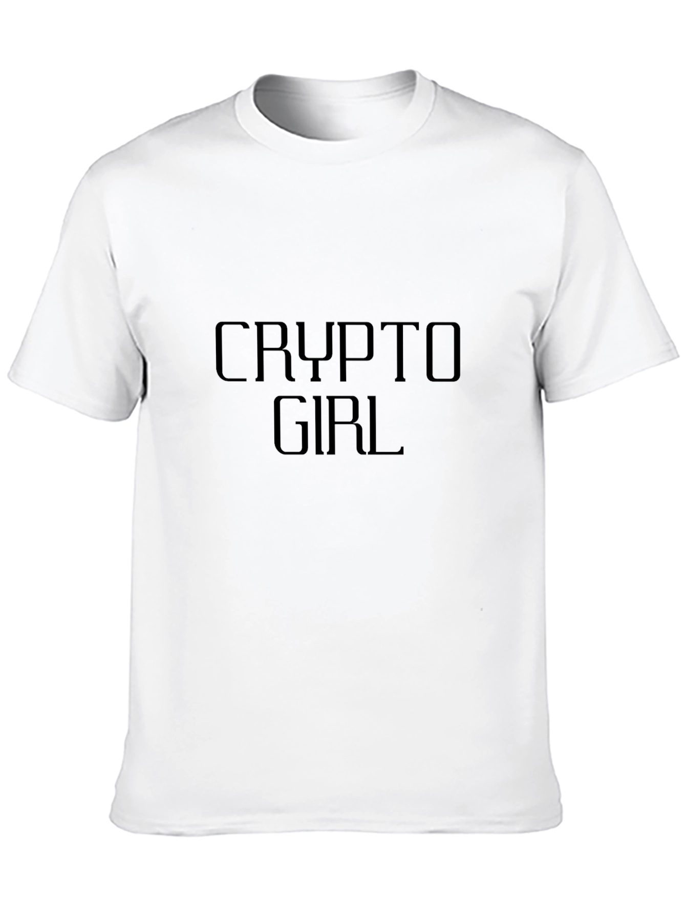 Crypto Girl T-Shirt - Modern Black Tee