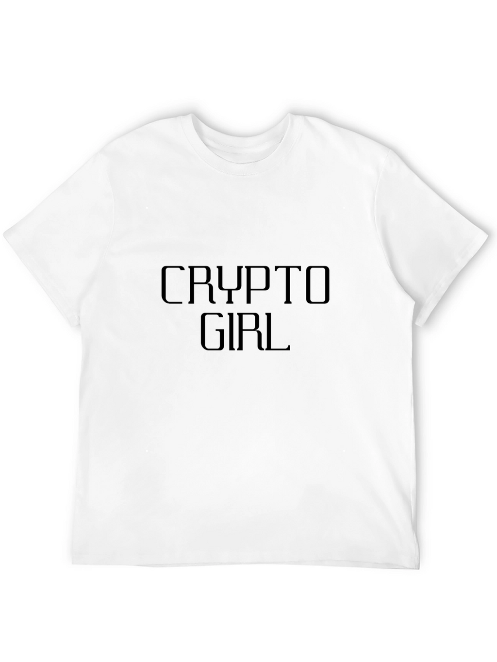 Crypto Girl T-Shirt - Modern Black Tee