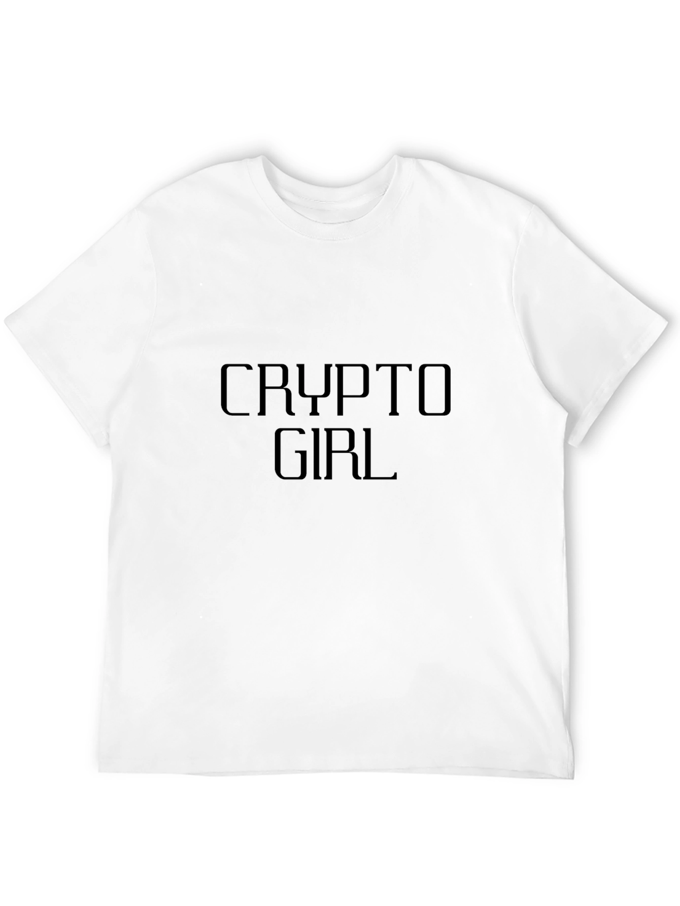 Crypto Girl T-Shirt - Modern Black Tee