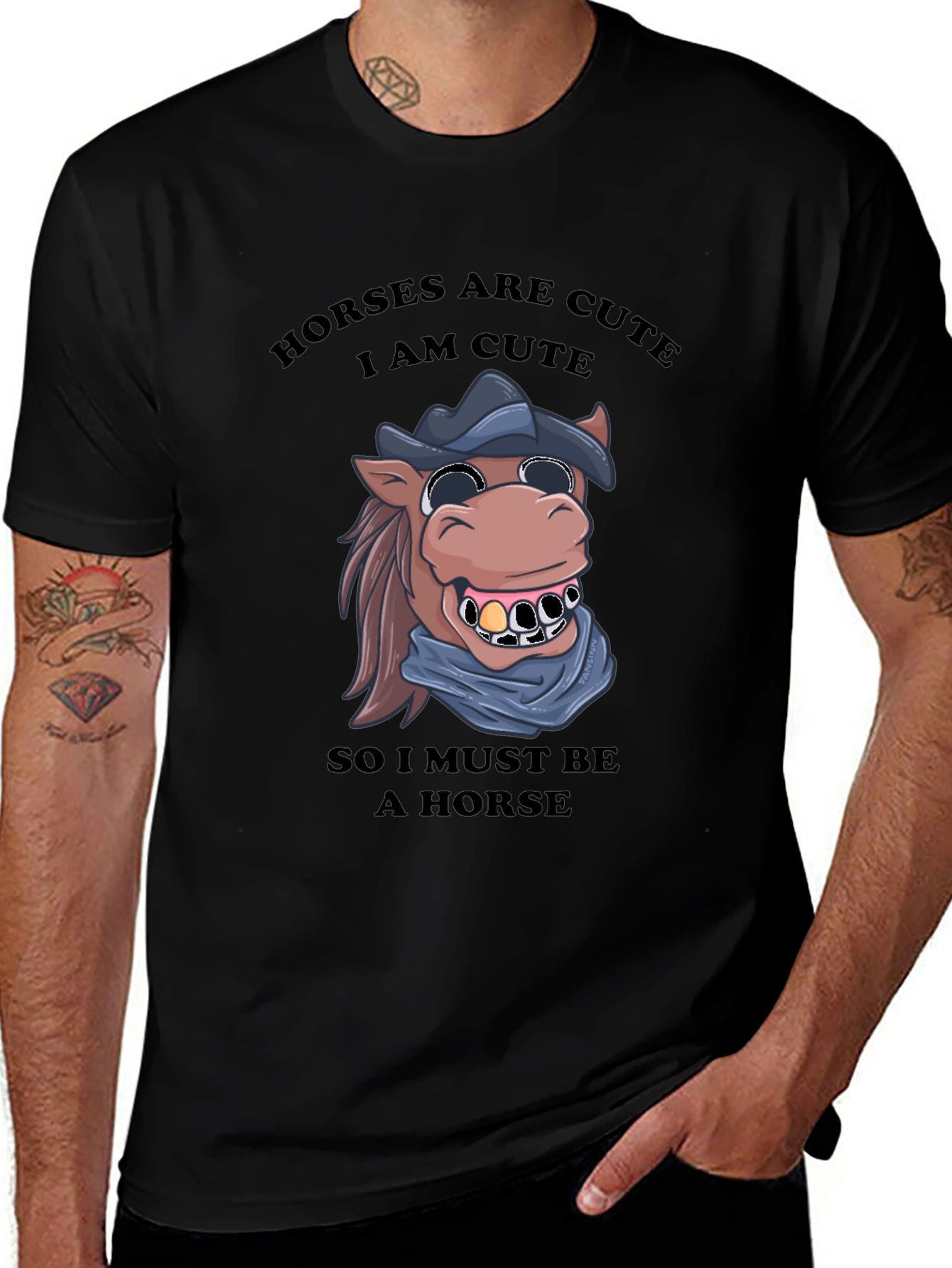 Humorous Horse T-Shirt - Cute & Funny Tee