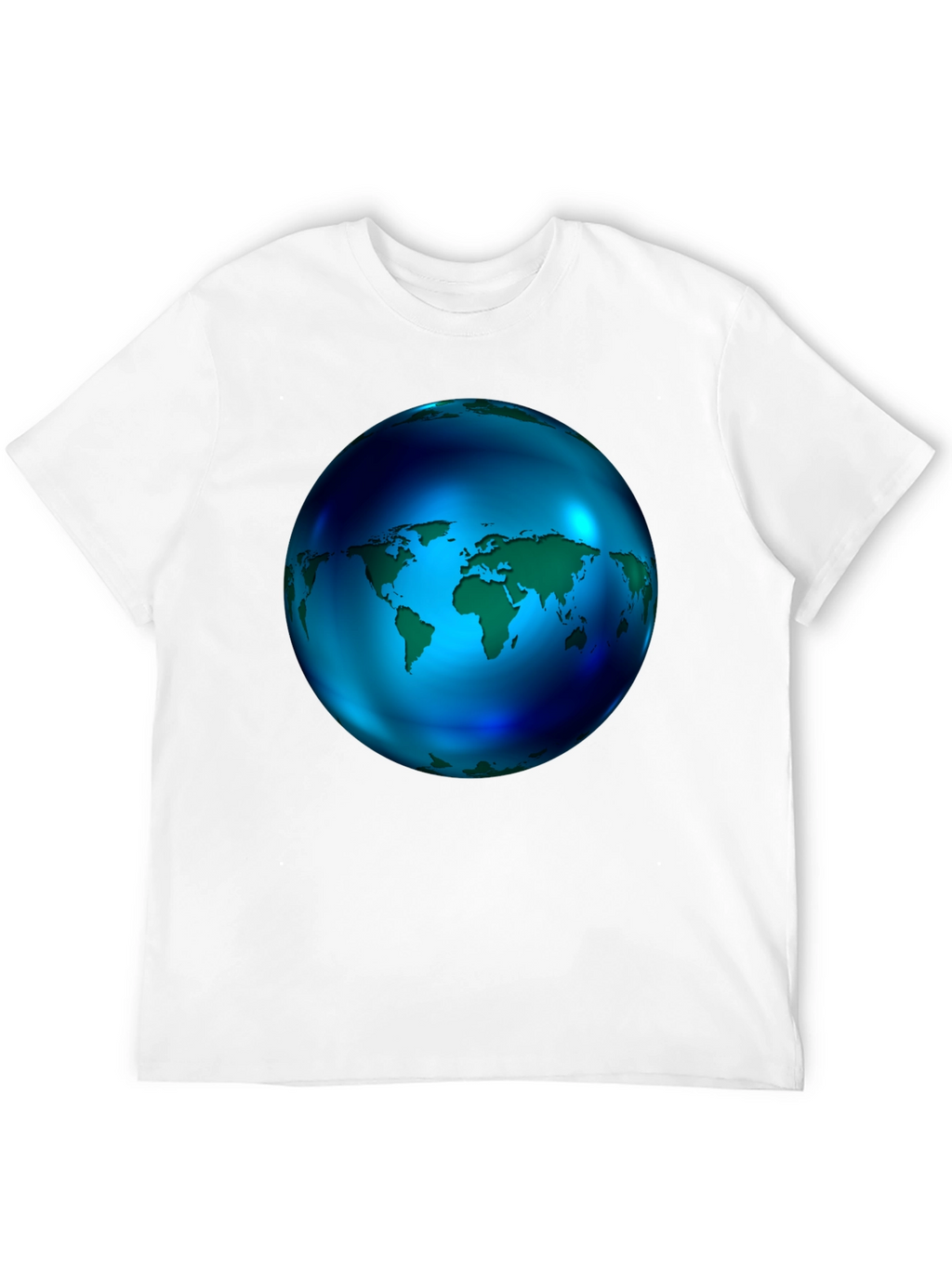 World Globe Graphic Black T-Shirt