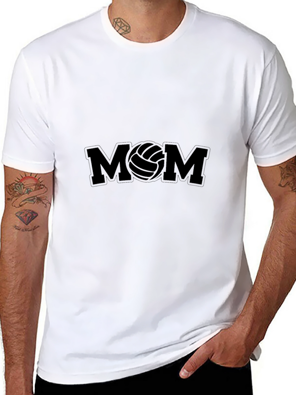 Volleyball Mom Black T-Shirt