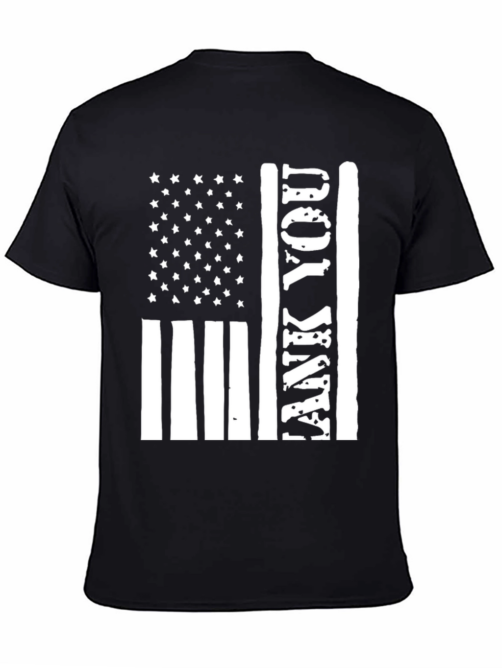 Patriotic Thank You Flag Graphic Tee