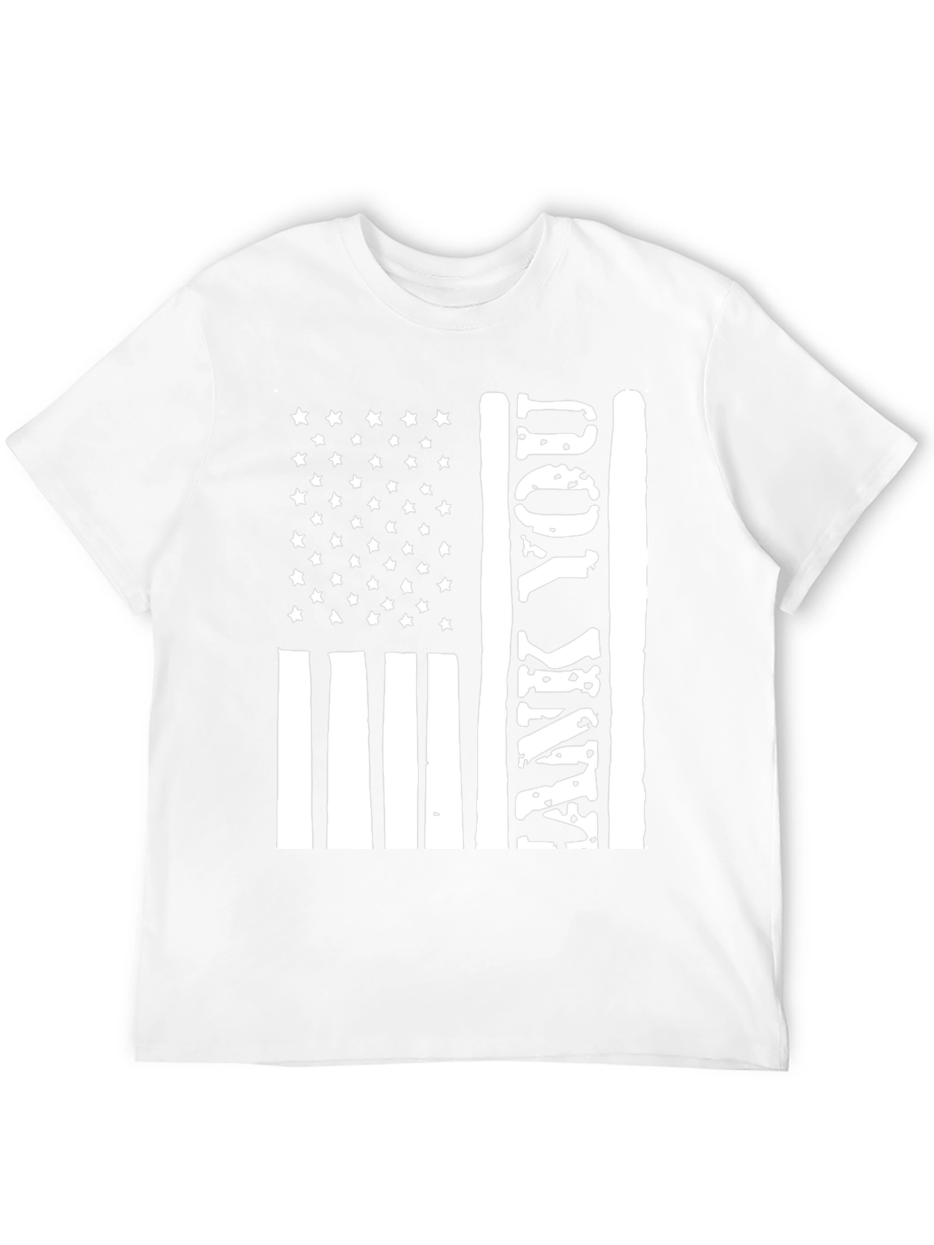 Patriotic Thank You Flag Graphic Tee