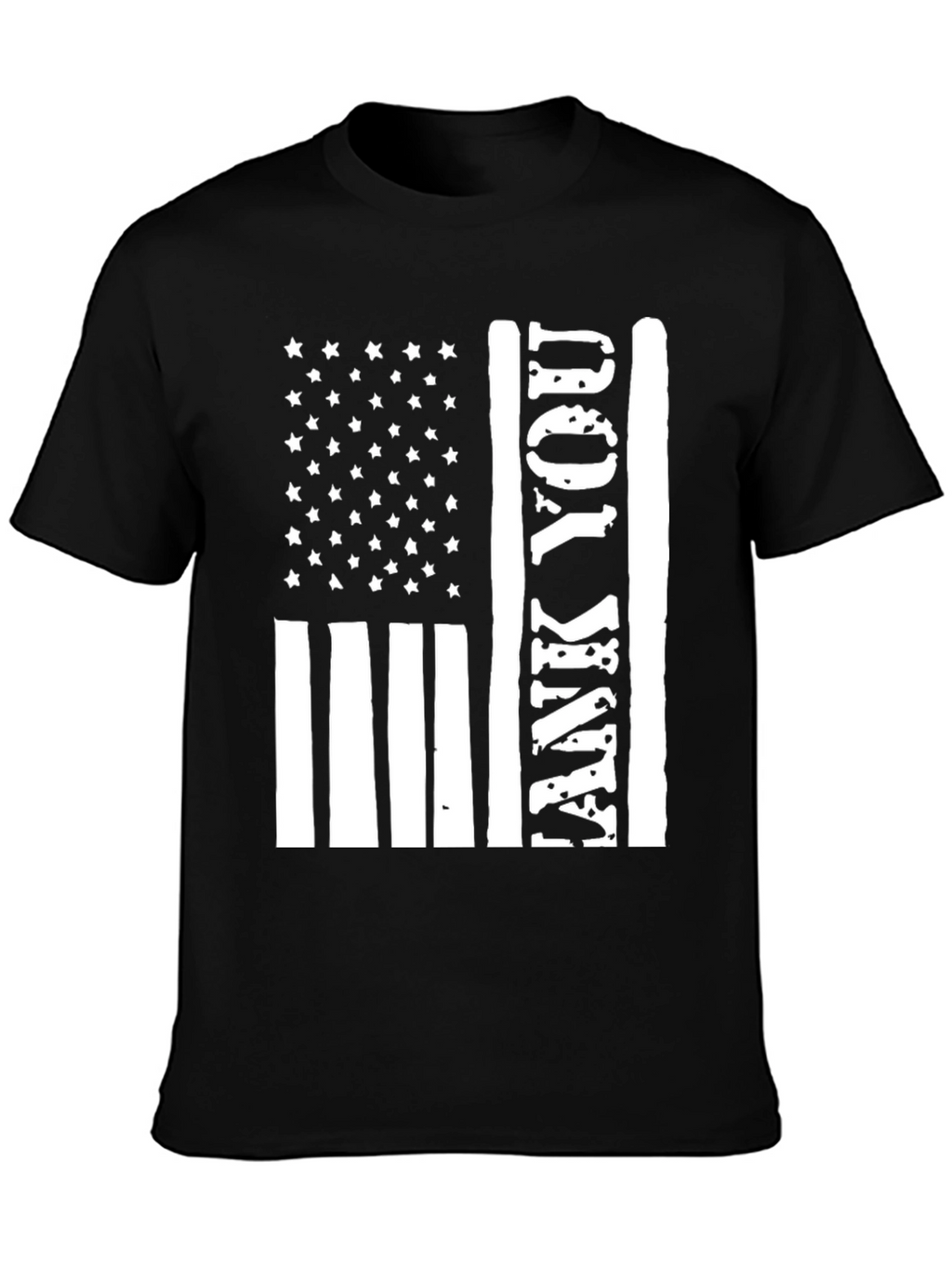 Patriotic Thank You Flag Graphic Tee