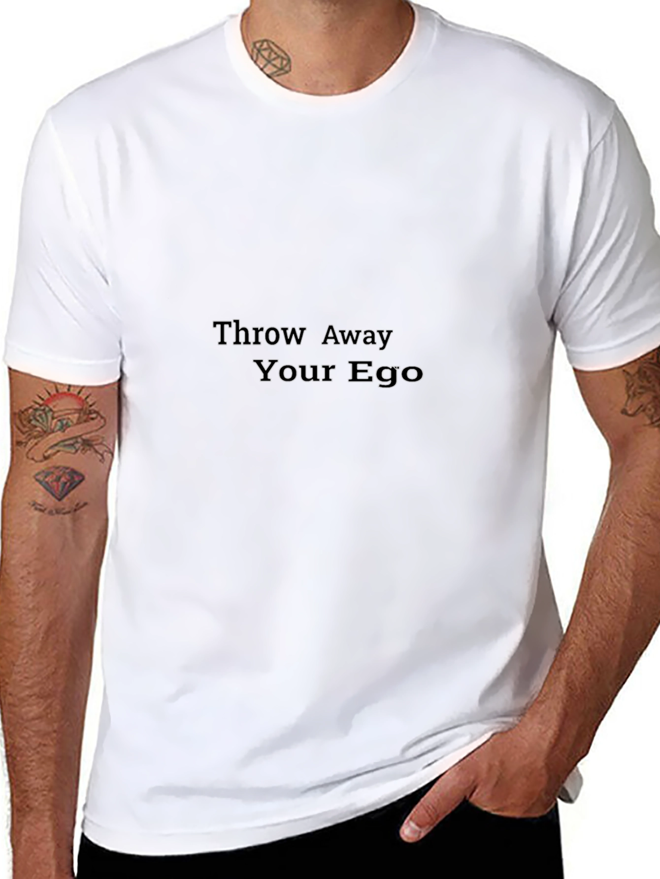Throw Away Your Ego Black T-Shirt