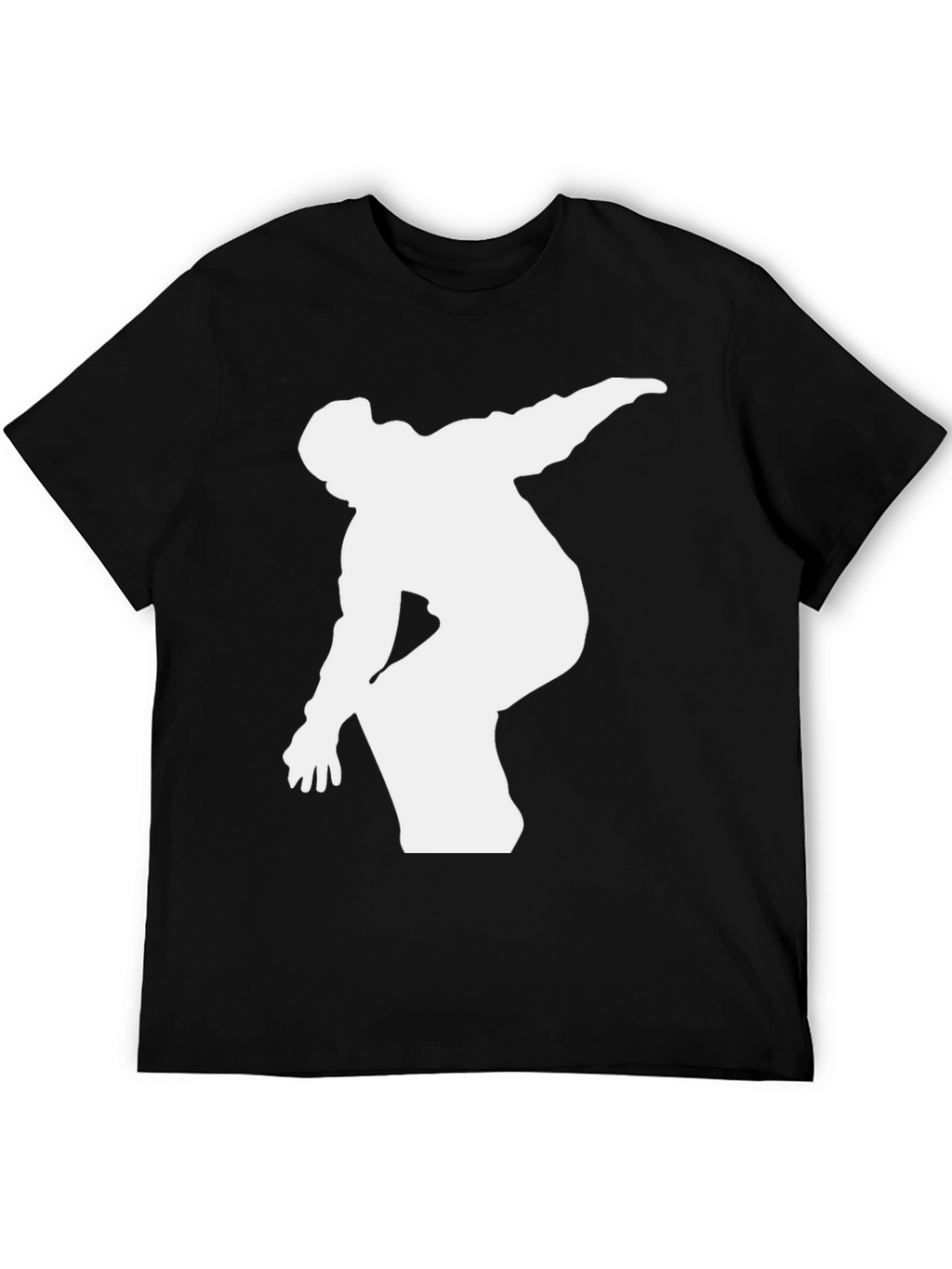 Snowboarder Graphic Tee - Black Cotton T-Shirt