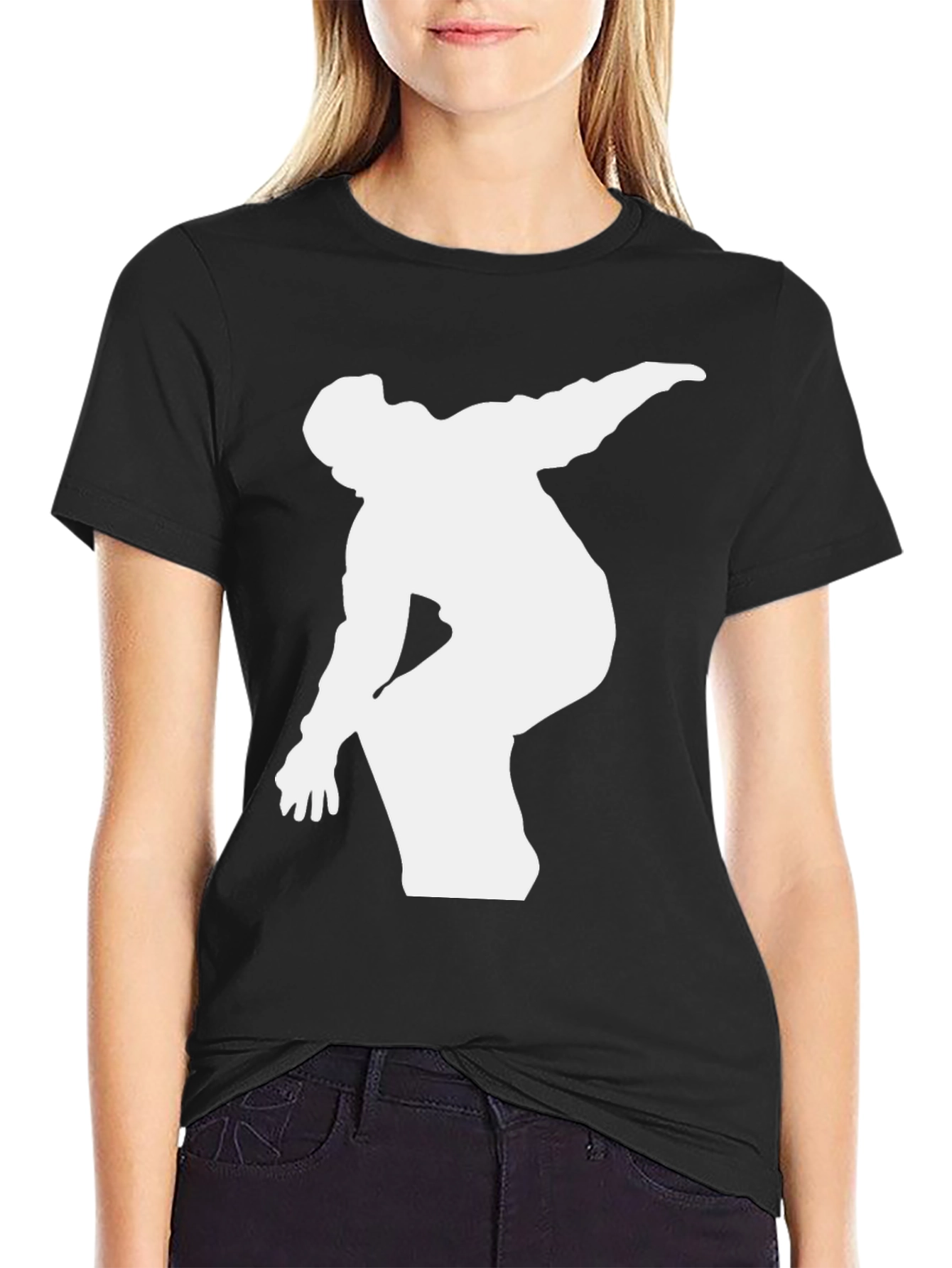 Snowboarder Graphic Tee - Black Cotton T-Shirt
