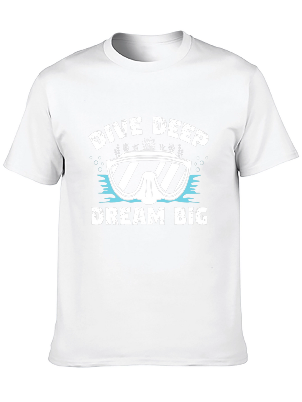 Dive Deep Dream Big Graphic Tee - Black