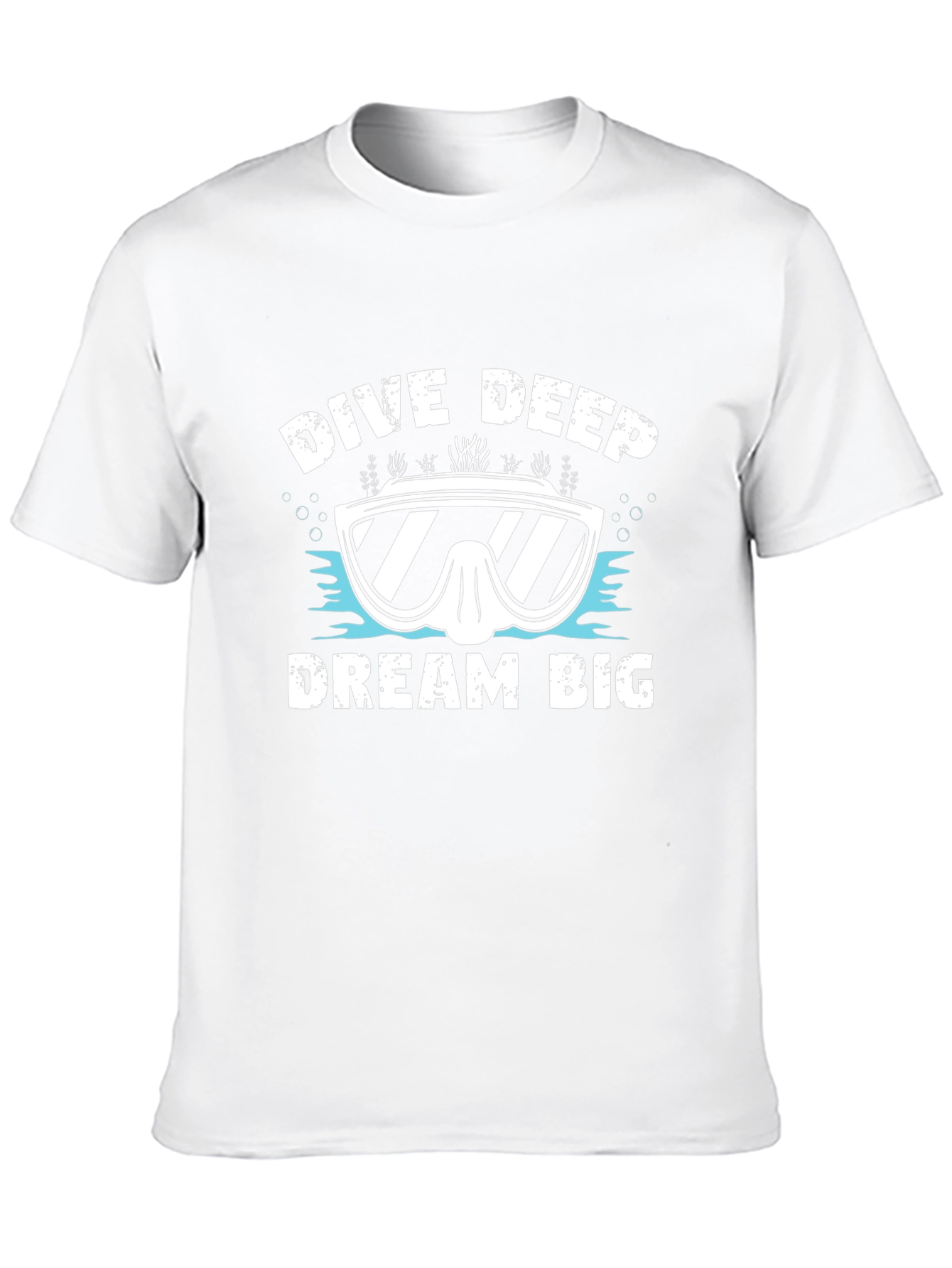 Dive Deep Dream Big Graphic Tee - Black