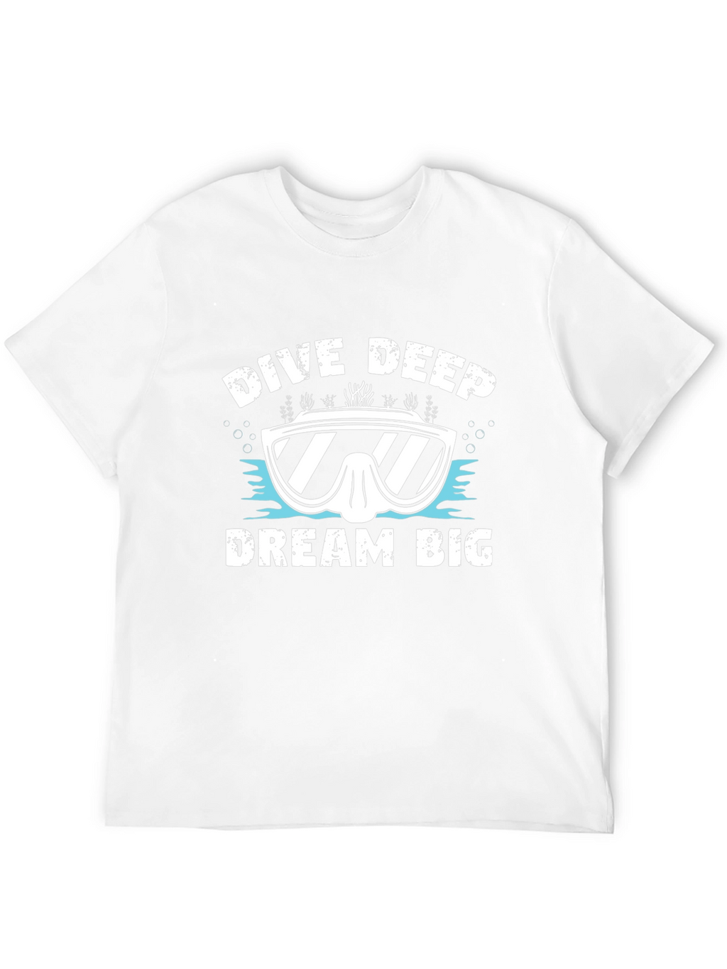 Dive Deep Dream Big Graphic Tee - Black