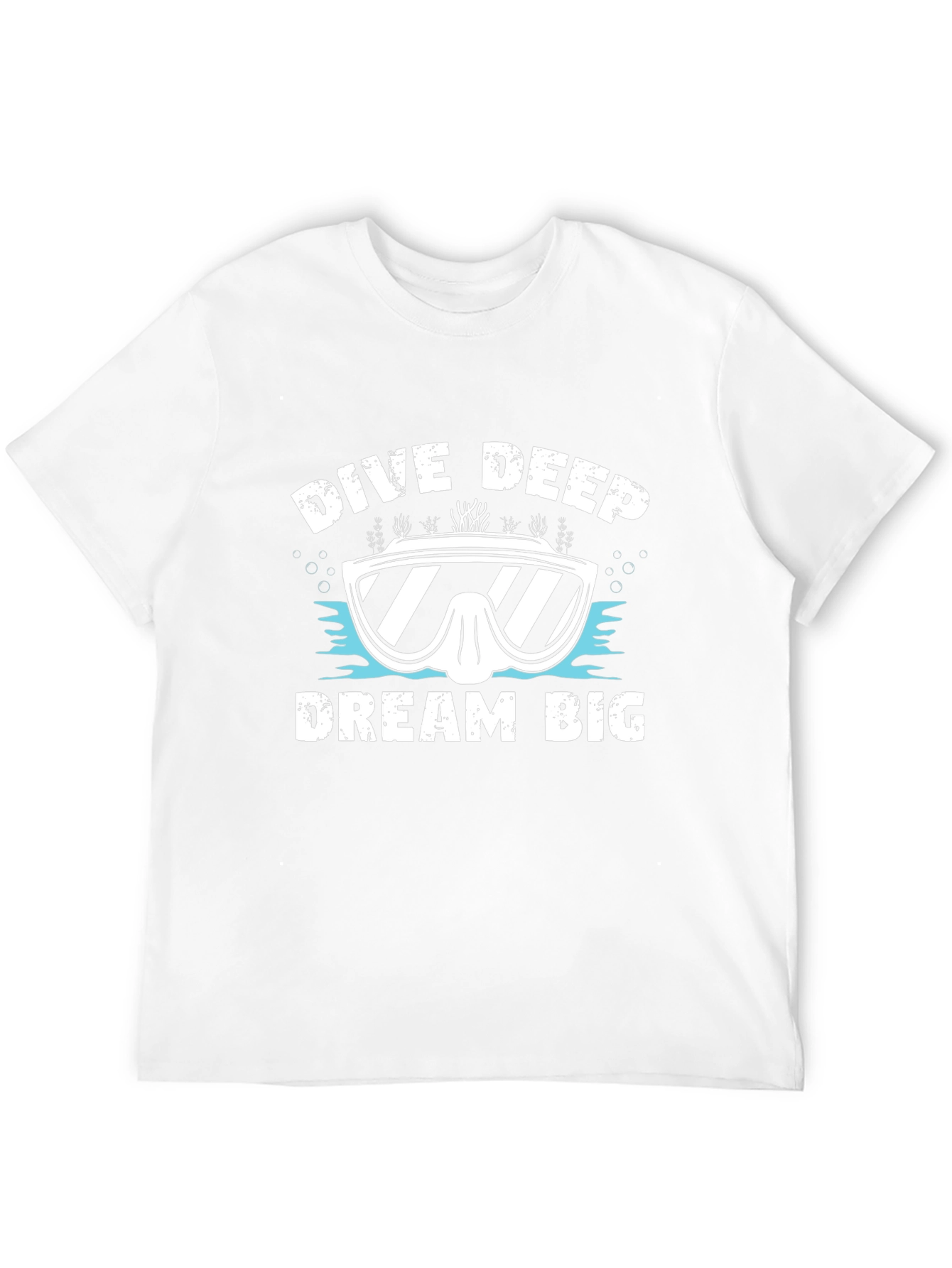 Dive Deep Dream Big Graphic Tee - Black