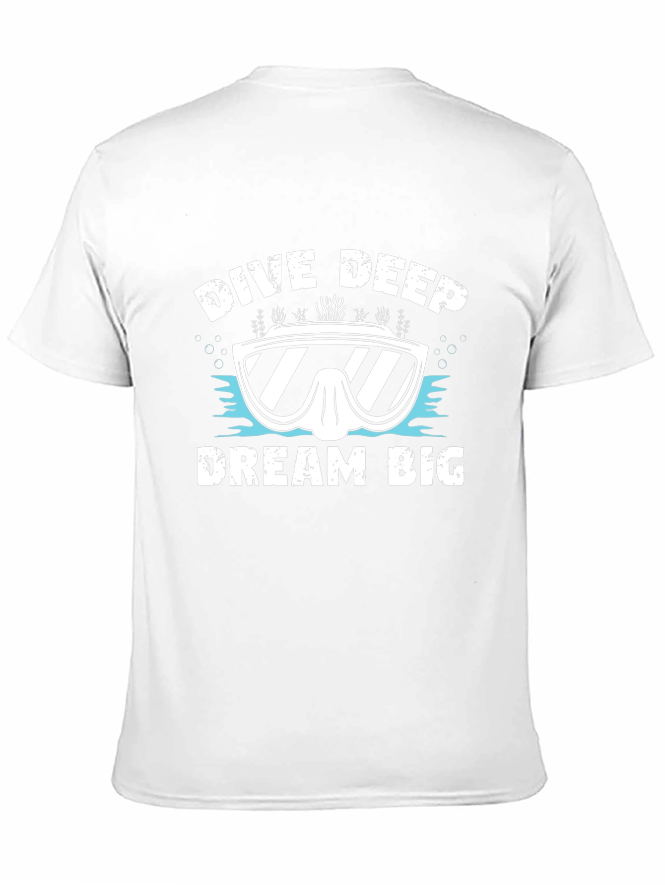 Dive Deep Dream Big Graphic Tee - Black