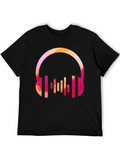 Headphones Music Lover Graphic Tee