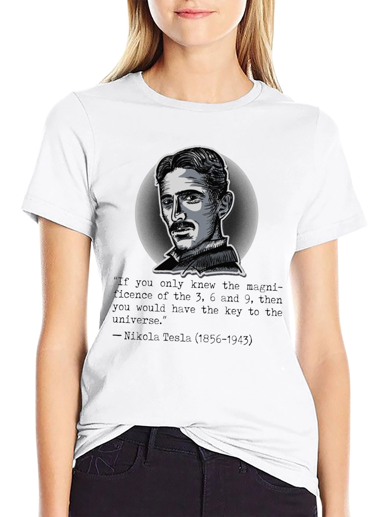 Nikola Tesla Quote Graphic T-Shirt