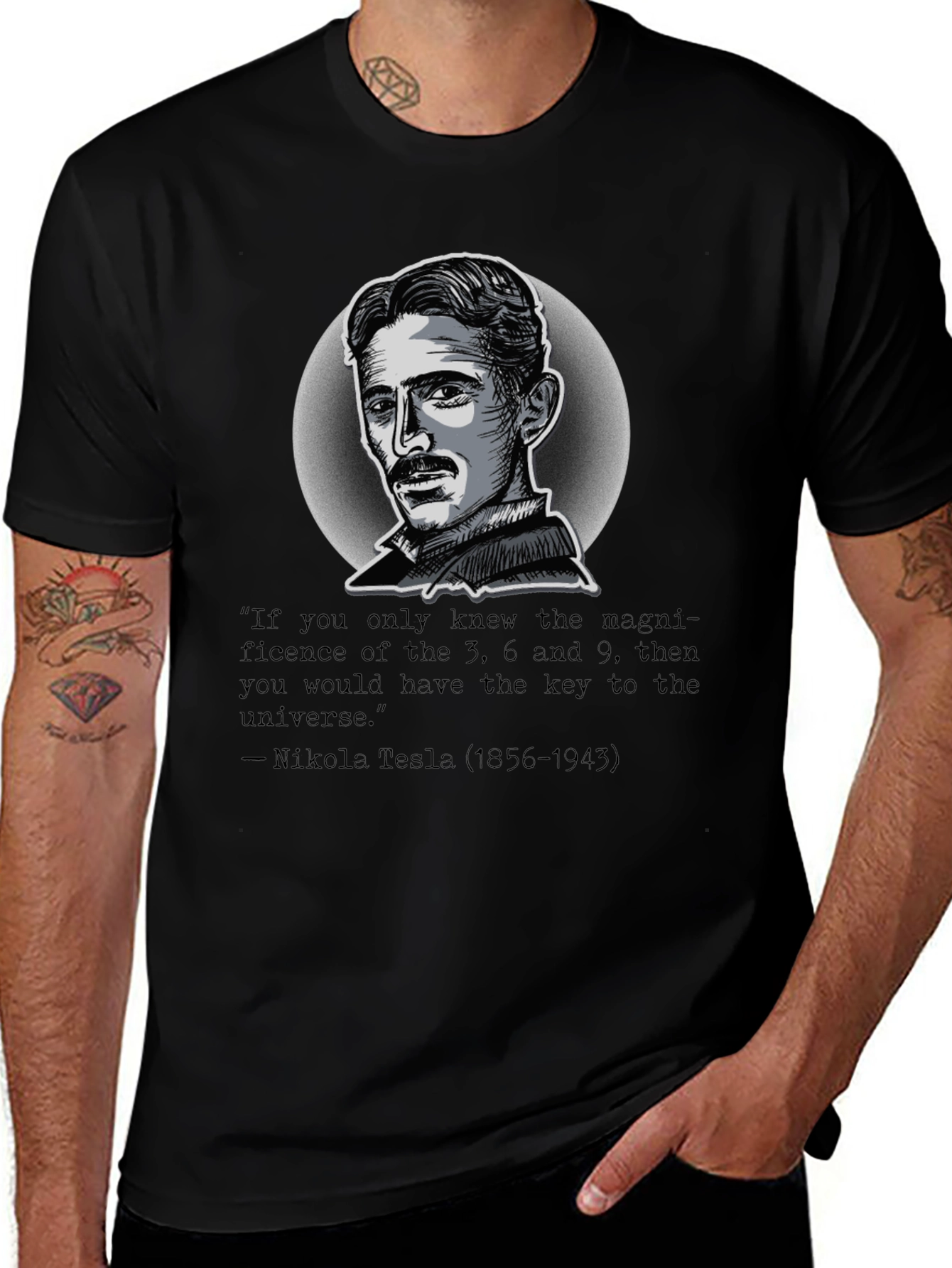 Nikola Tesla Quote Graphic T-Shirt