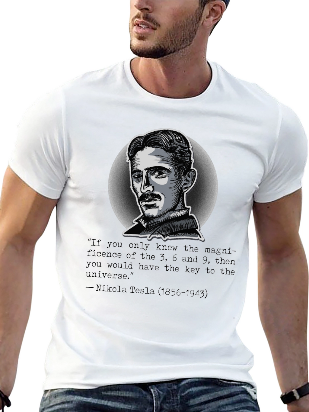 Nikola Tesla Quote Graphic T-Shirt