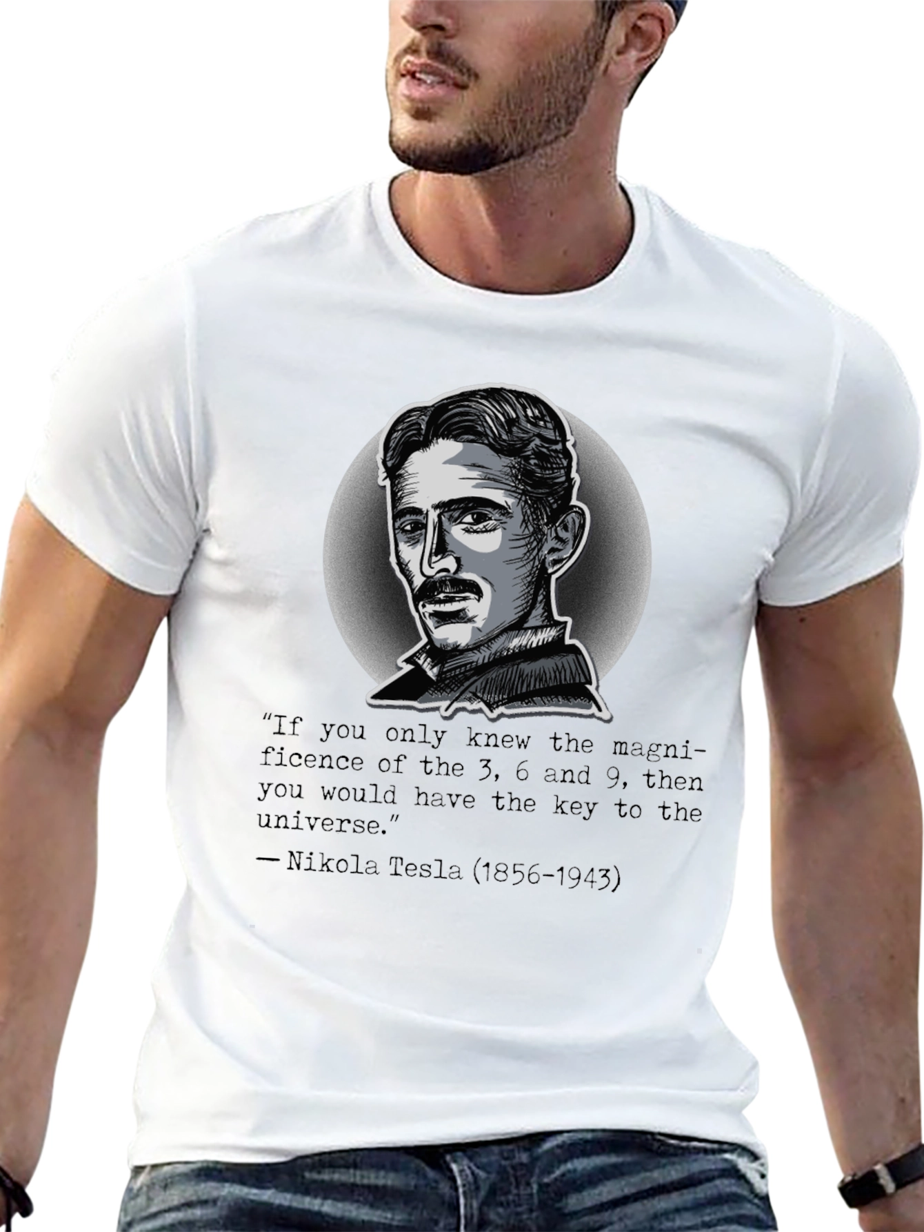 Nikola Tesla Quote Graphic T-Shirt