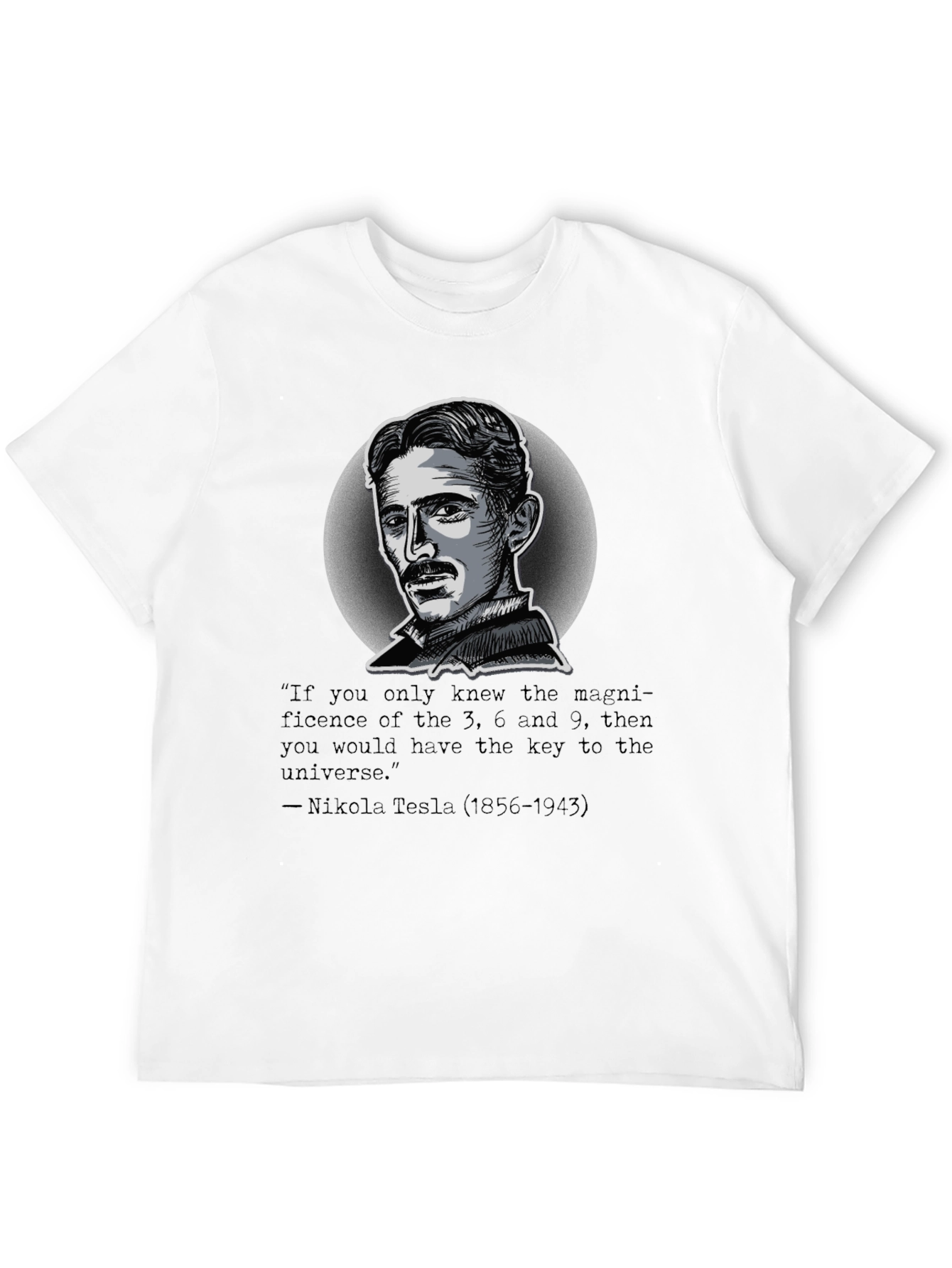 Nikola Tesla Quote Graphic T-Shirt